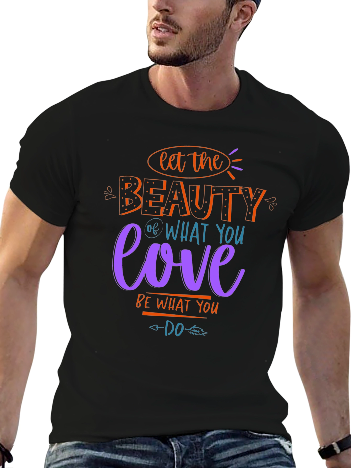 Beauty Love Graphic T-Shirt - Inspirational Tee
