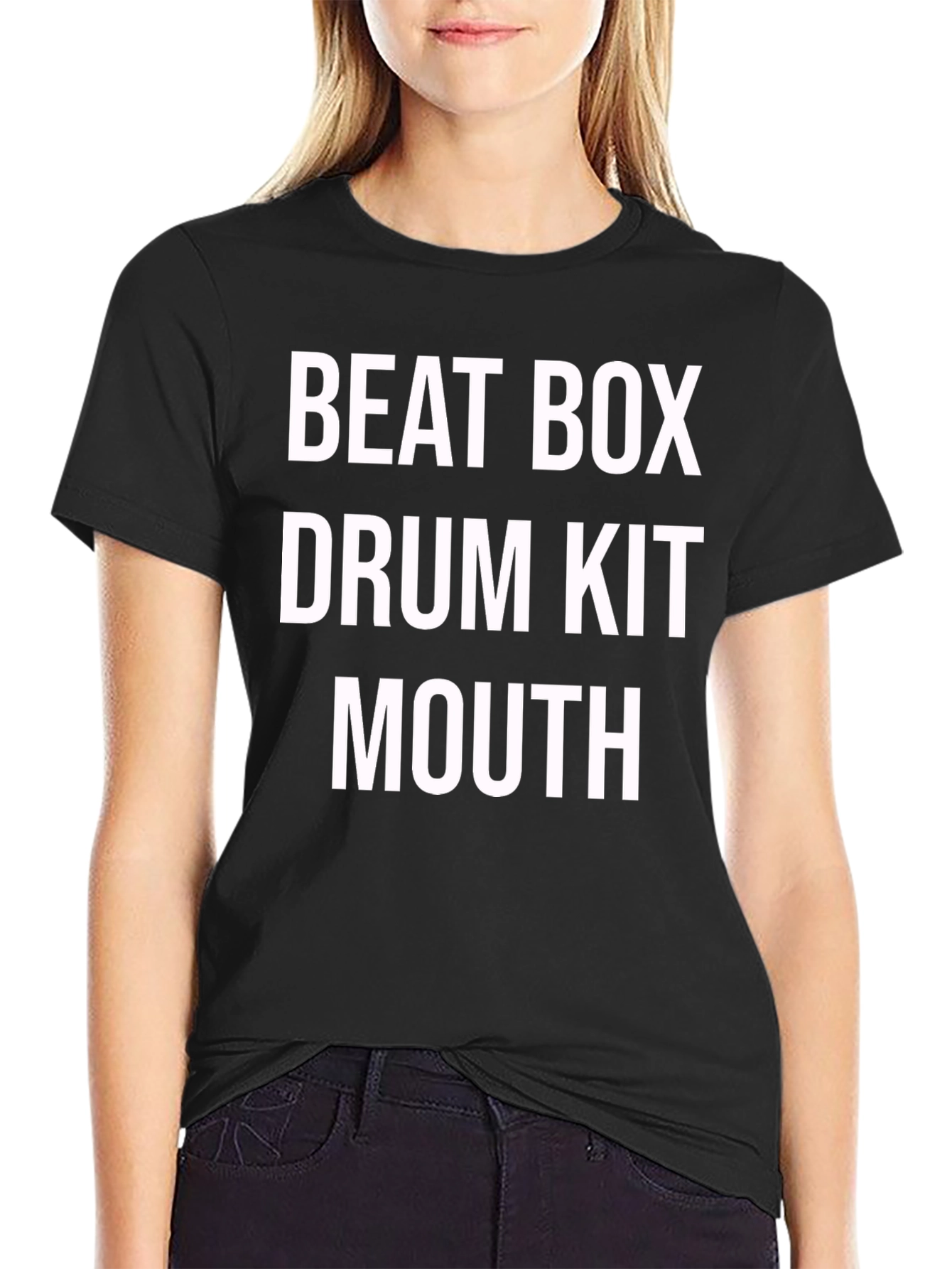 Beat Box Drum Kit Mouth Graphic T-Shirt