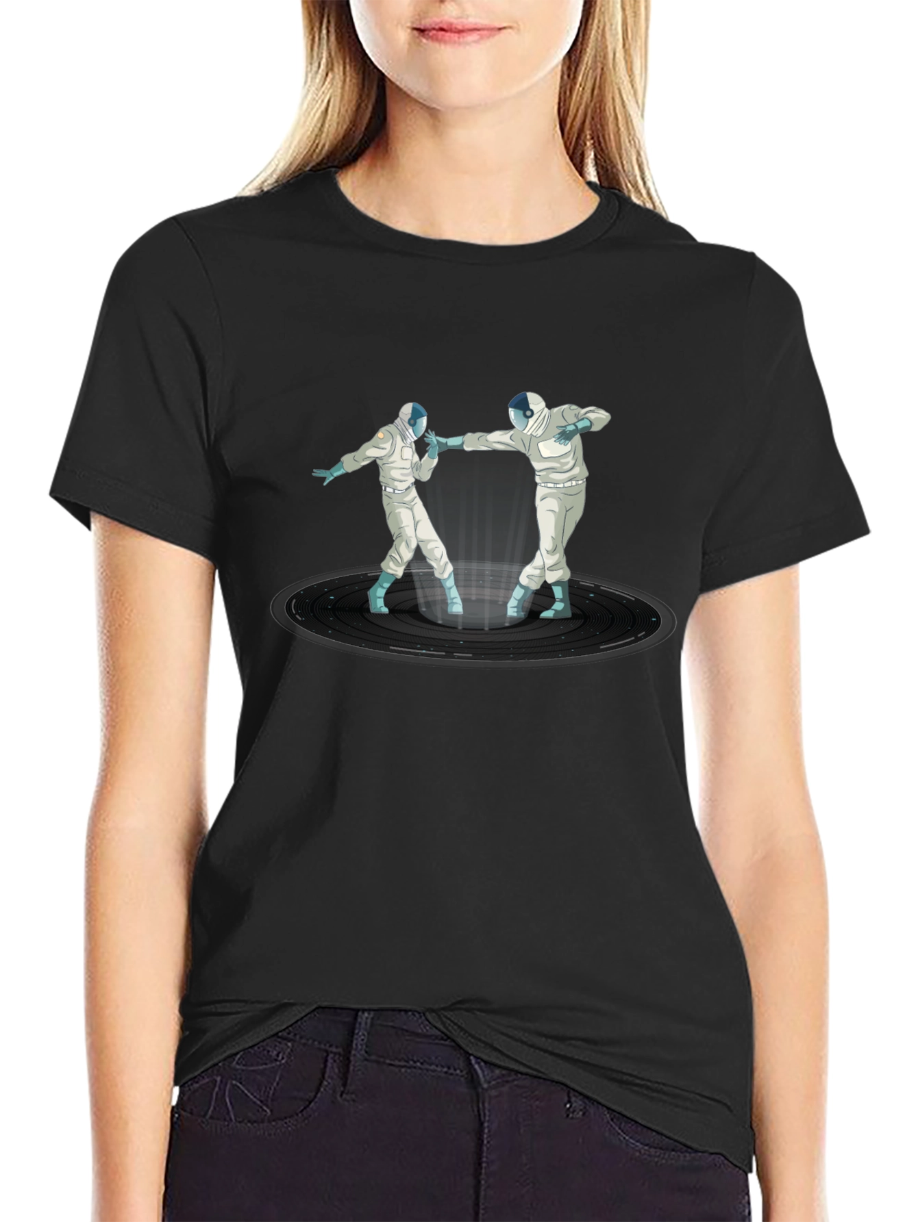 Astronaut Dance Black T-Shirt
