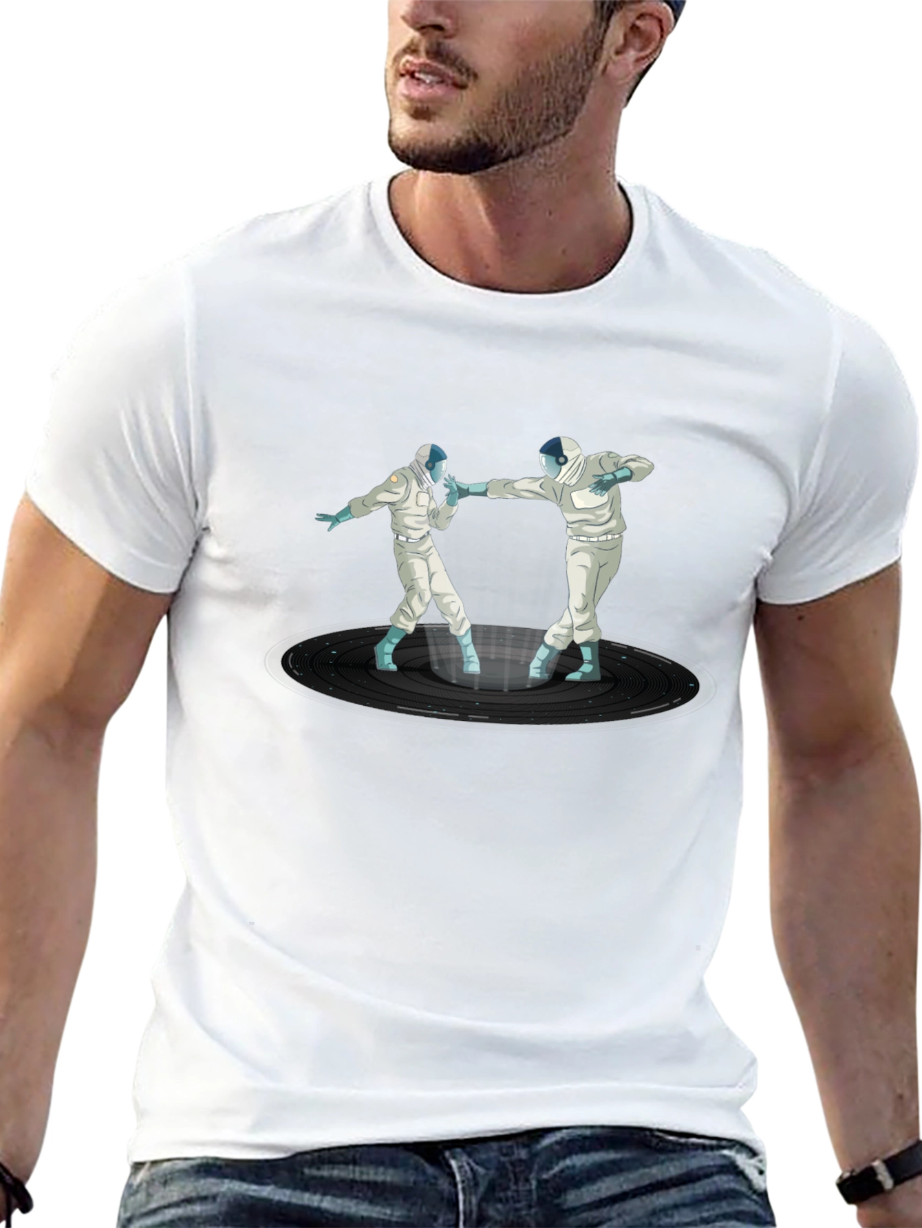 Astronaut Dance Black T-Shirt
