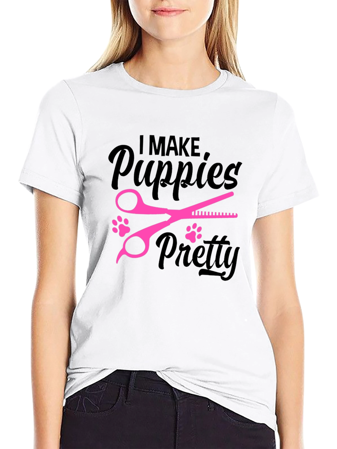 Puppy Groomer T-Shirt - I Make Puppies Pretty