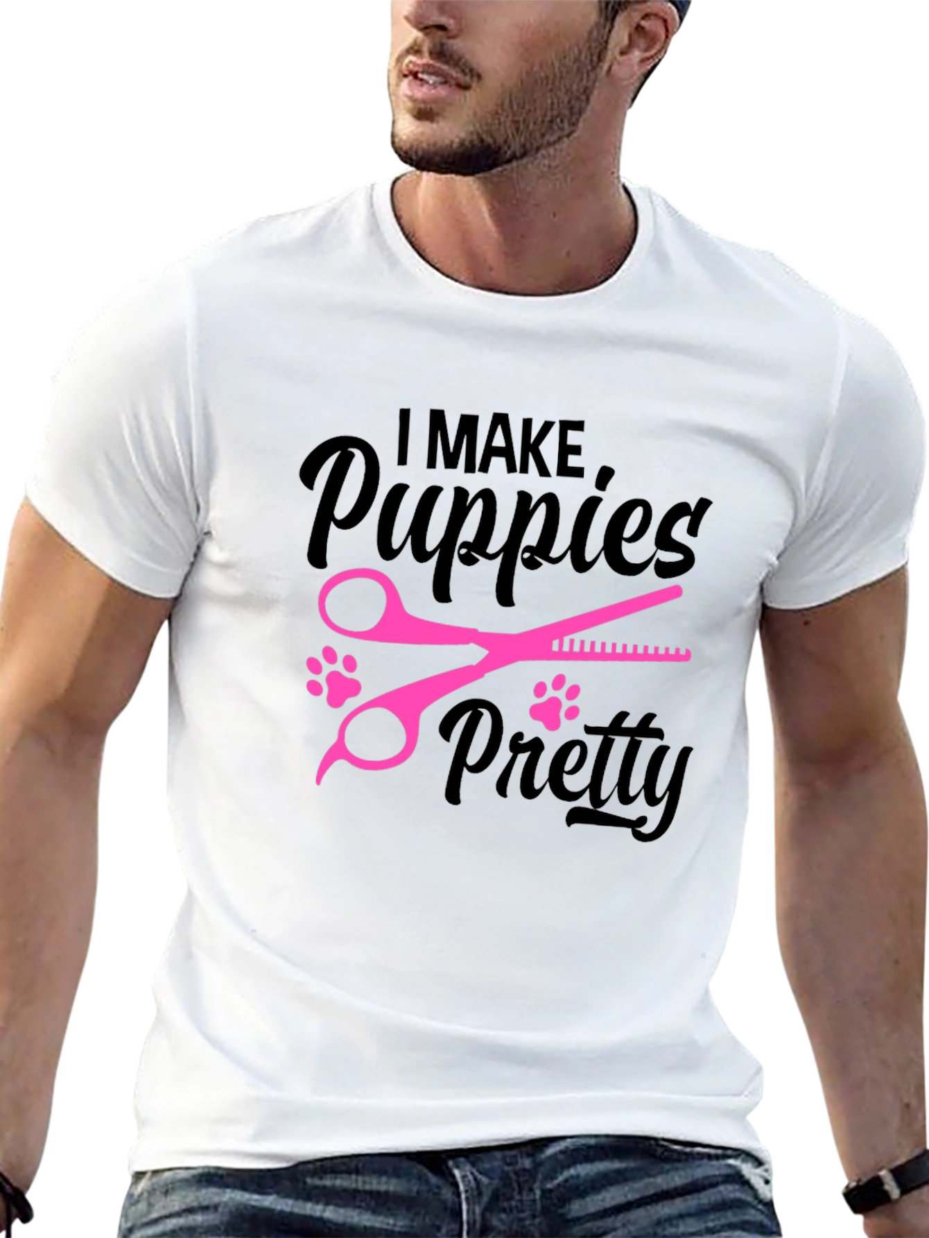 Puppy Groomer T-Shirt - I Make Puppies Pretty