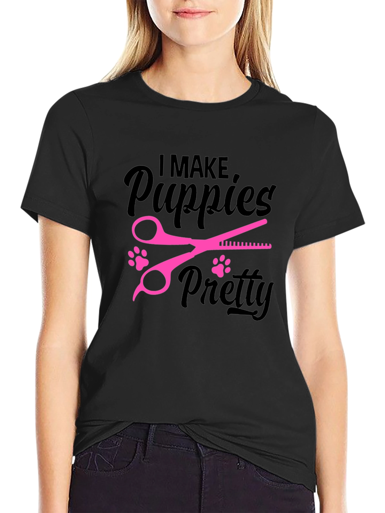 Puppy Groomer T-Shirt - I Make Puppies Pretty