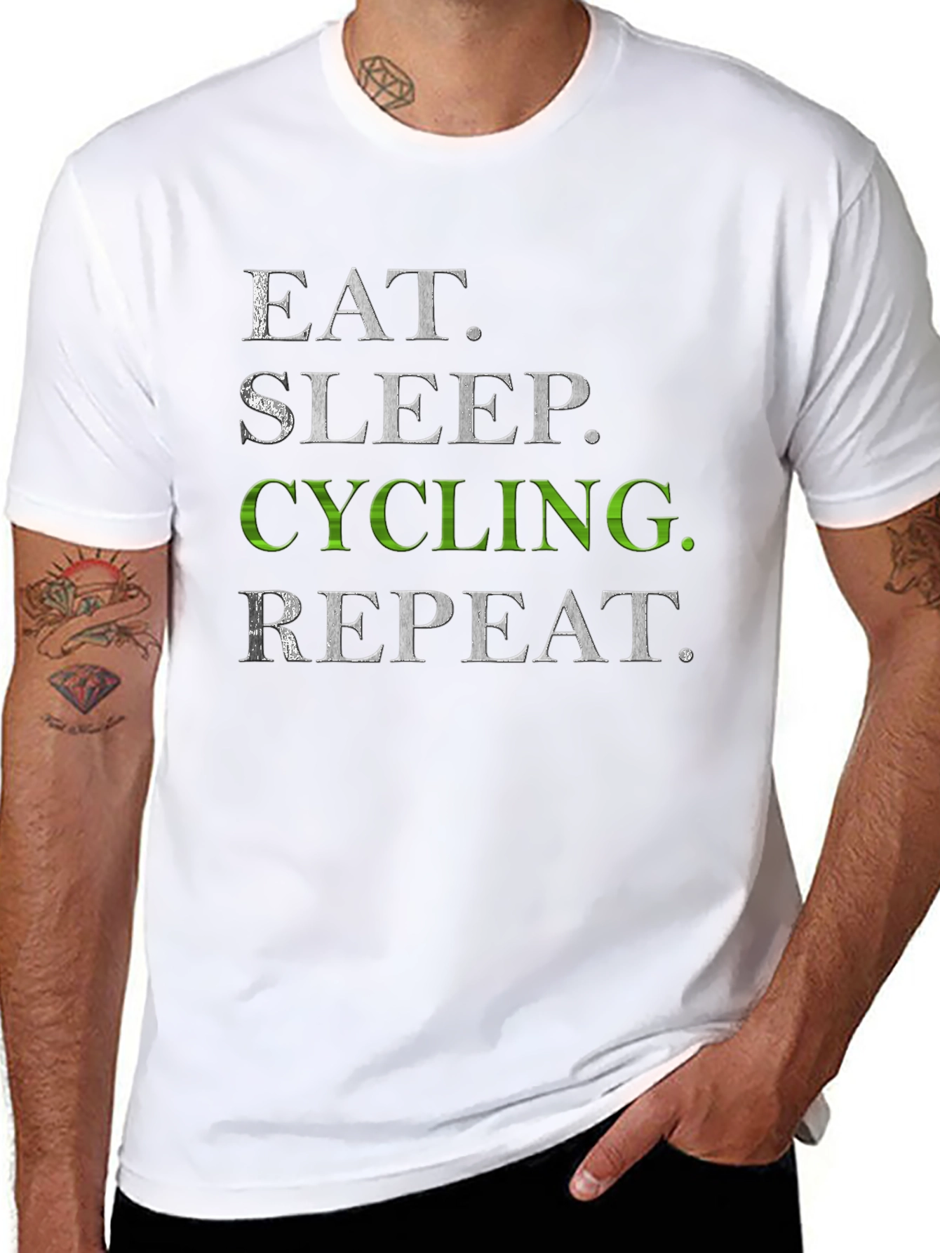 Eat Sleep Cycling Repeat T-Shirt