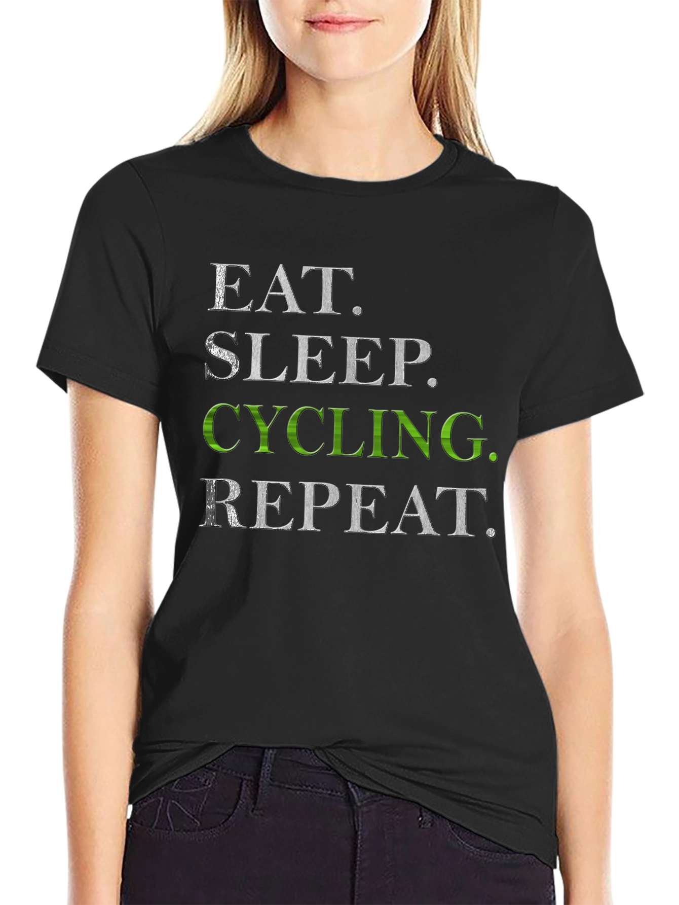 Eat Sleep Cycling Repeat T-Shirt