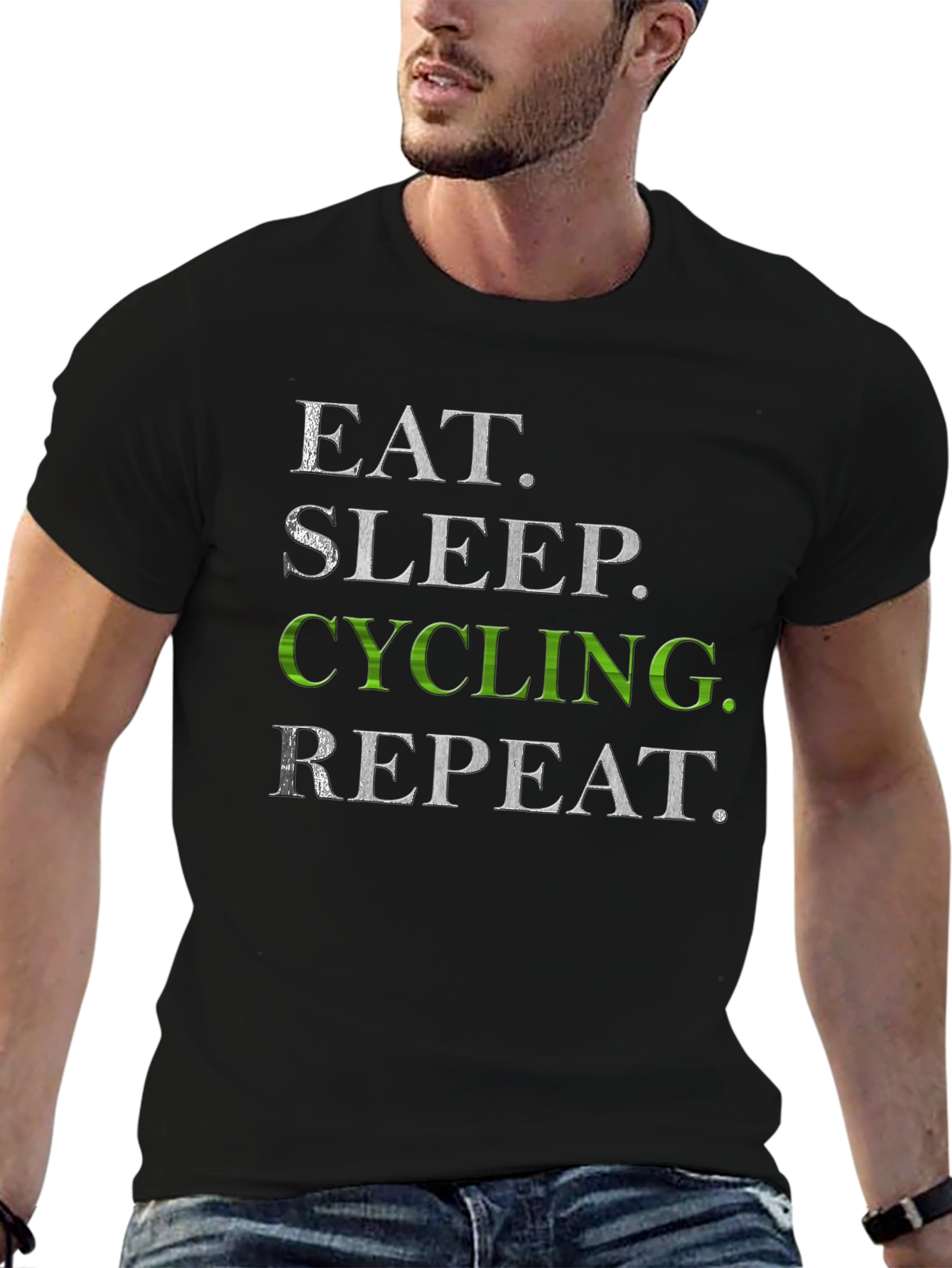 Eat Sleep Cycling Repeat T-Shirt