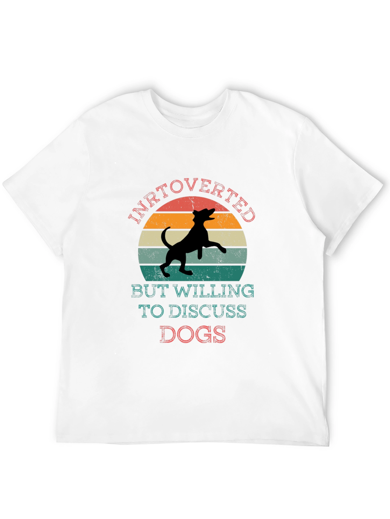 Introverted Dog Lover Tee - Discuss Dogs T-Shirt