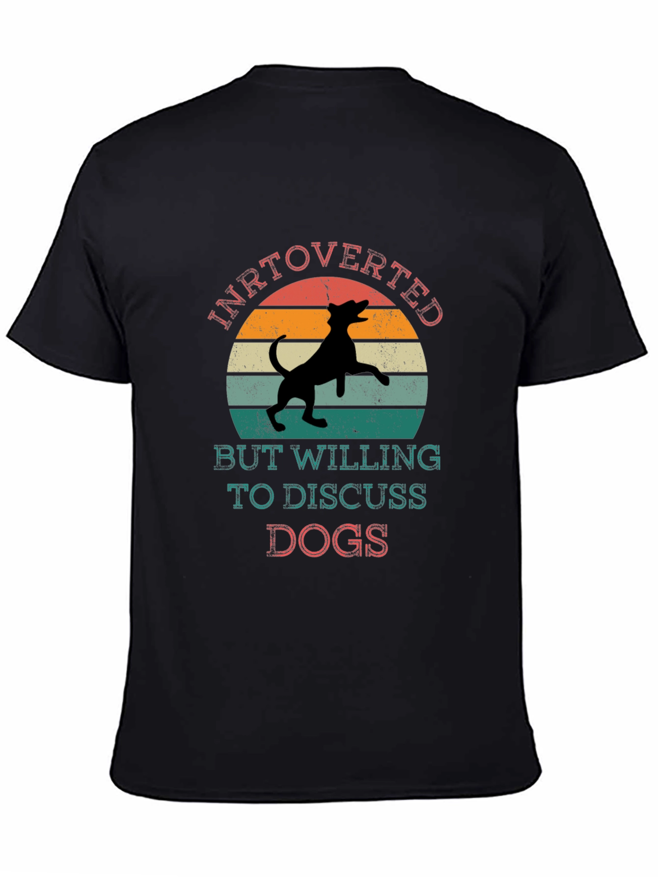 Introverted Dog Lover Tee - Discuss Dogs T-Shirt