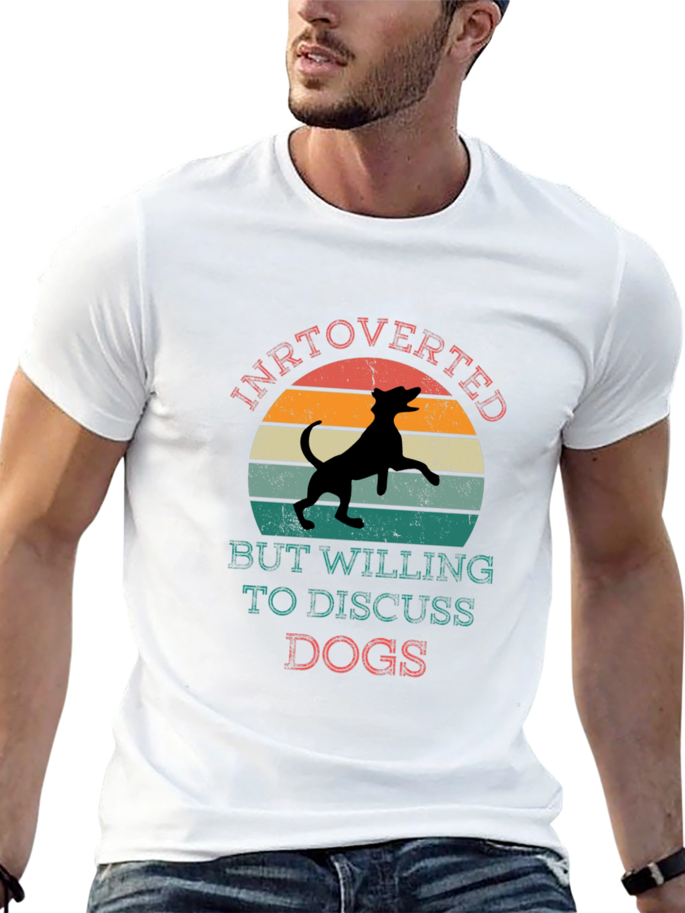Introverted Dog Lover Tee - Discuss Dogs T-Shirt