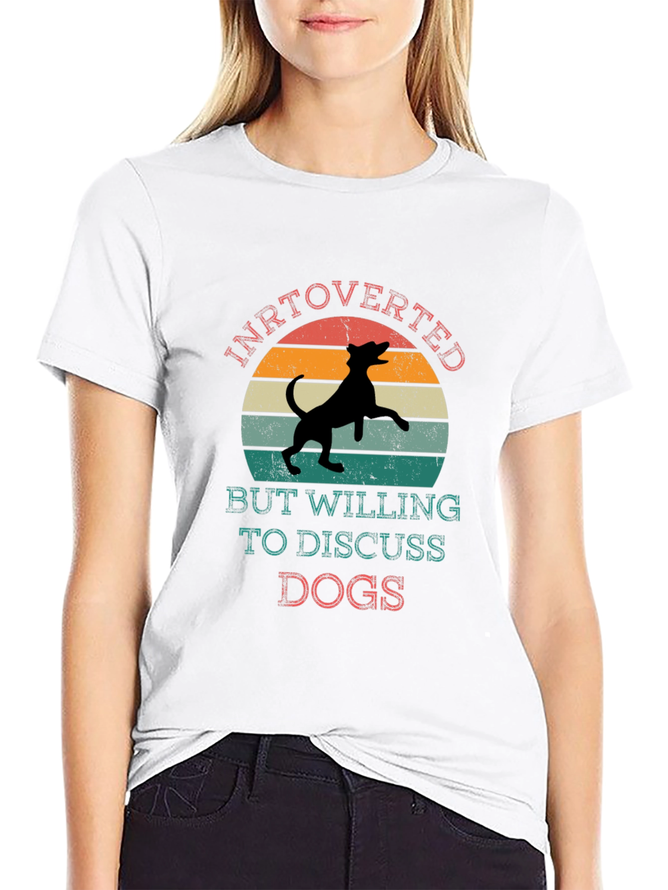Introverted Dog Lover Tee - Discuss Dogs T-Shirt