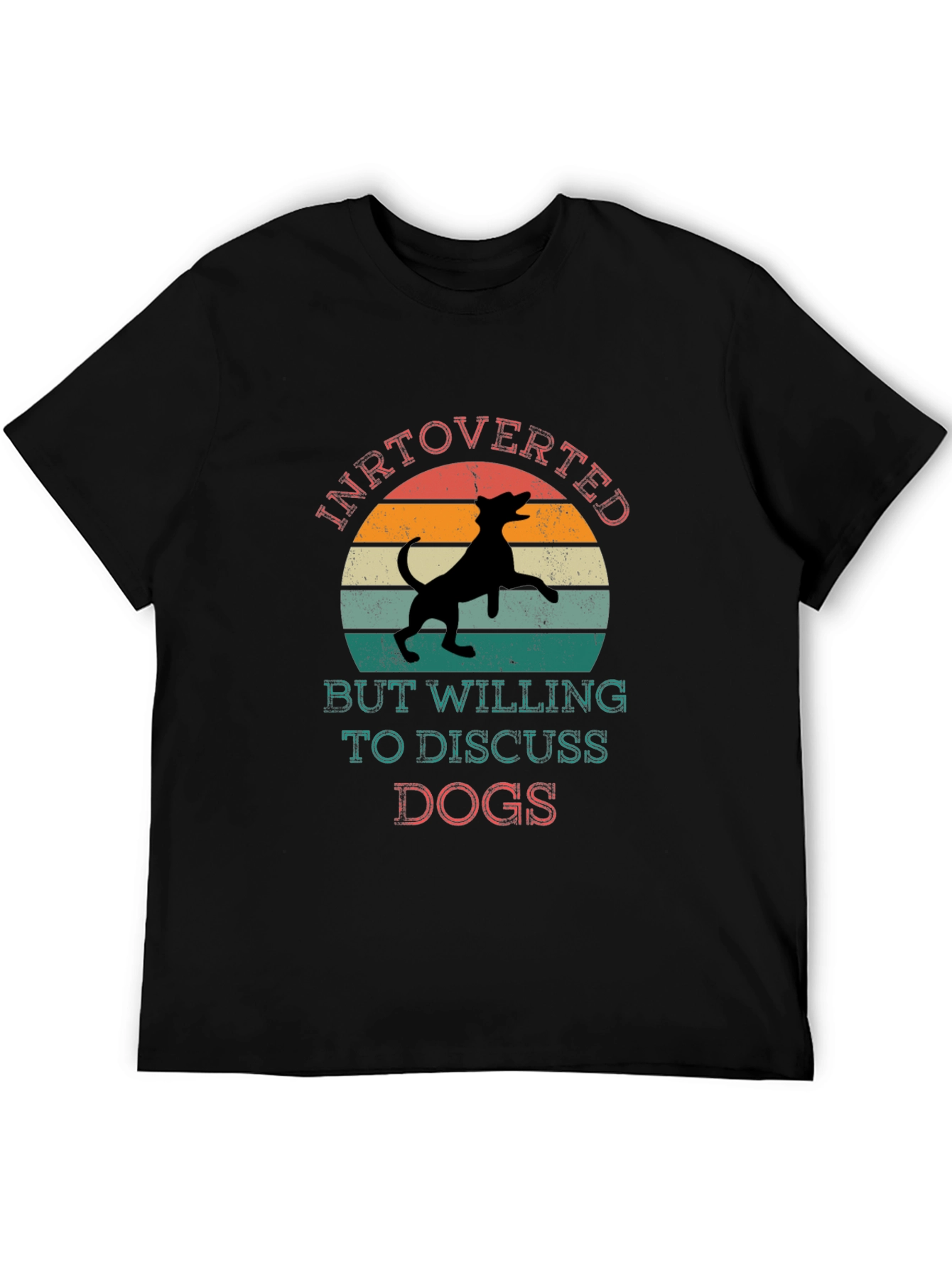 Introverted Dog Lover Tee - Discuss Dogs T-Shirt