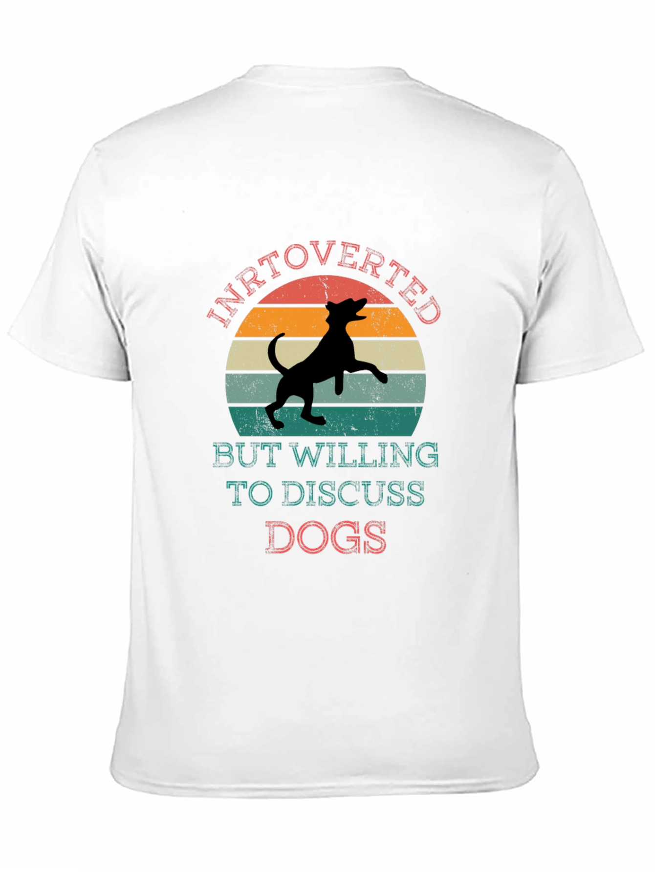 Introverted Dog Lover Tee - Discuss Dogs T-Shirt