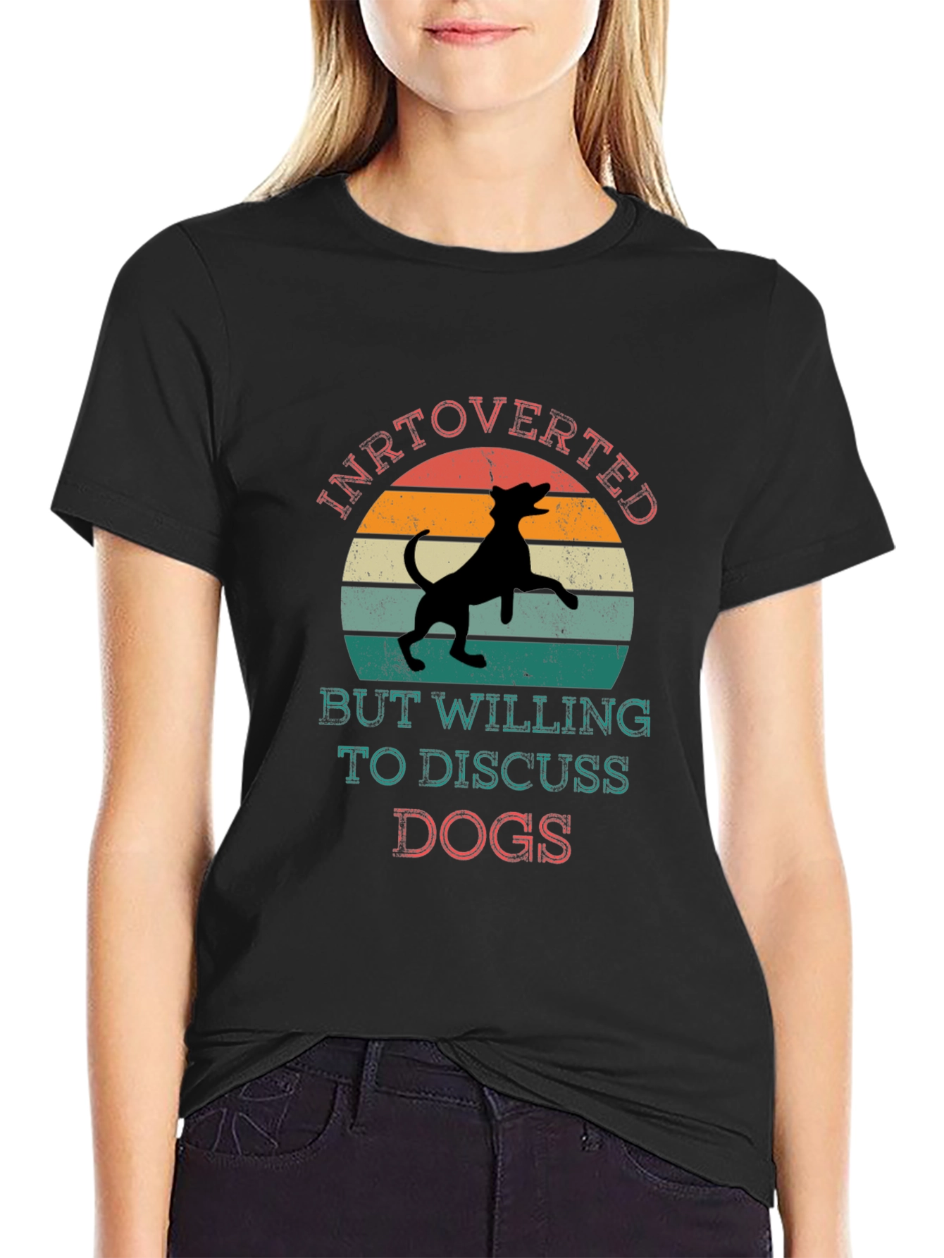 Introverted Dog Lover Tee - Discuss Dogs T-Shirt