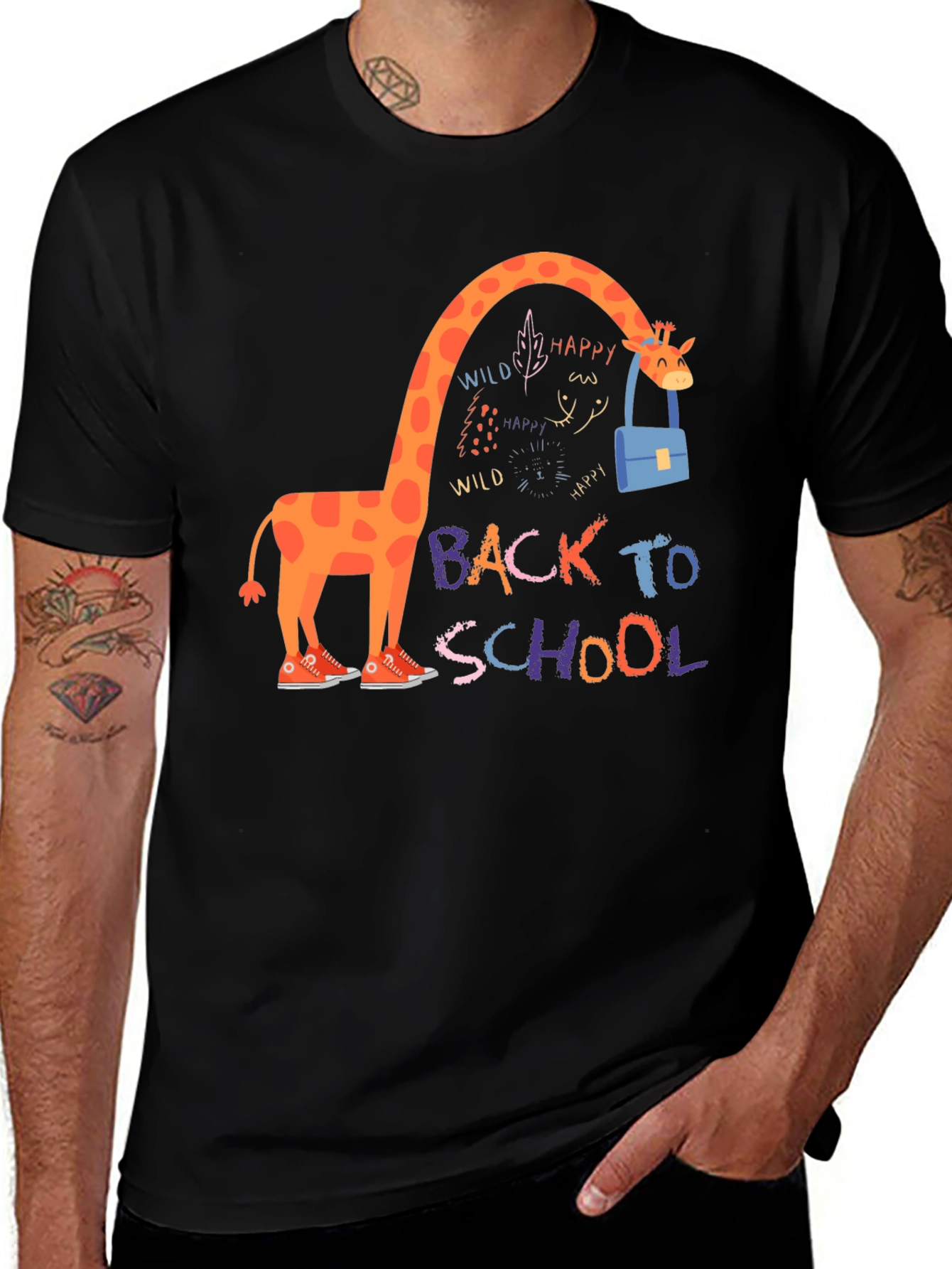 Giraffe Back to School T-Shirt