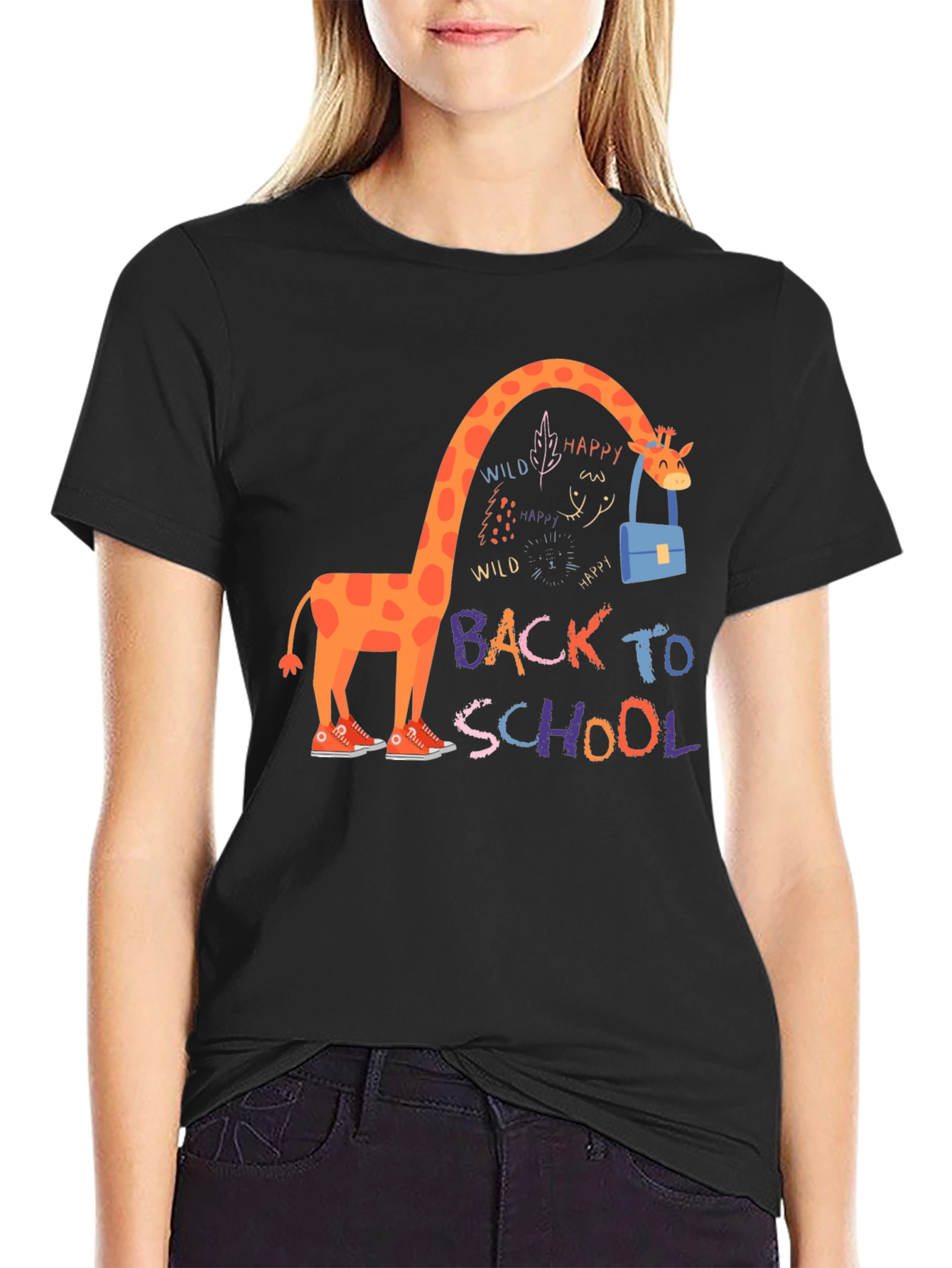 Giraffe Back to School T-Shirt