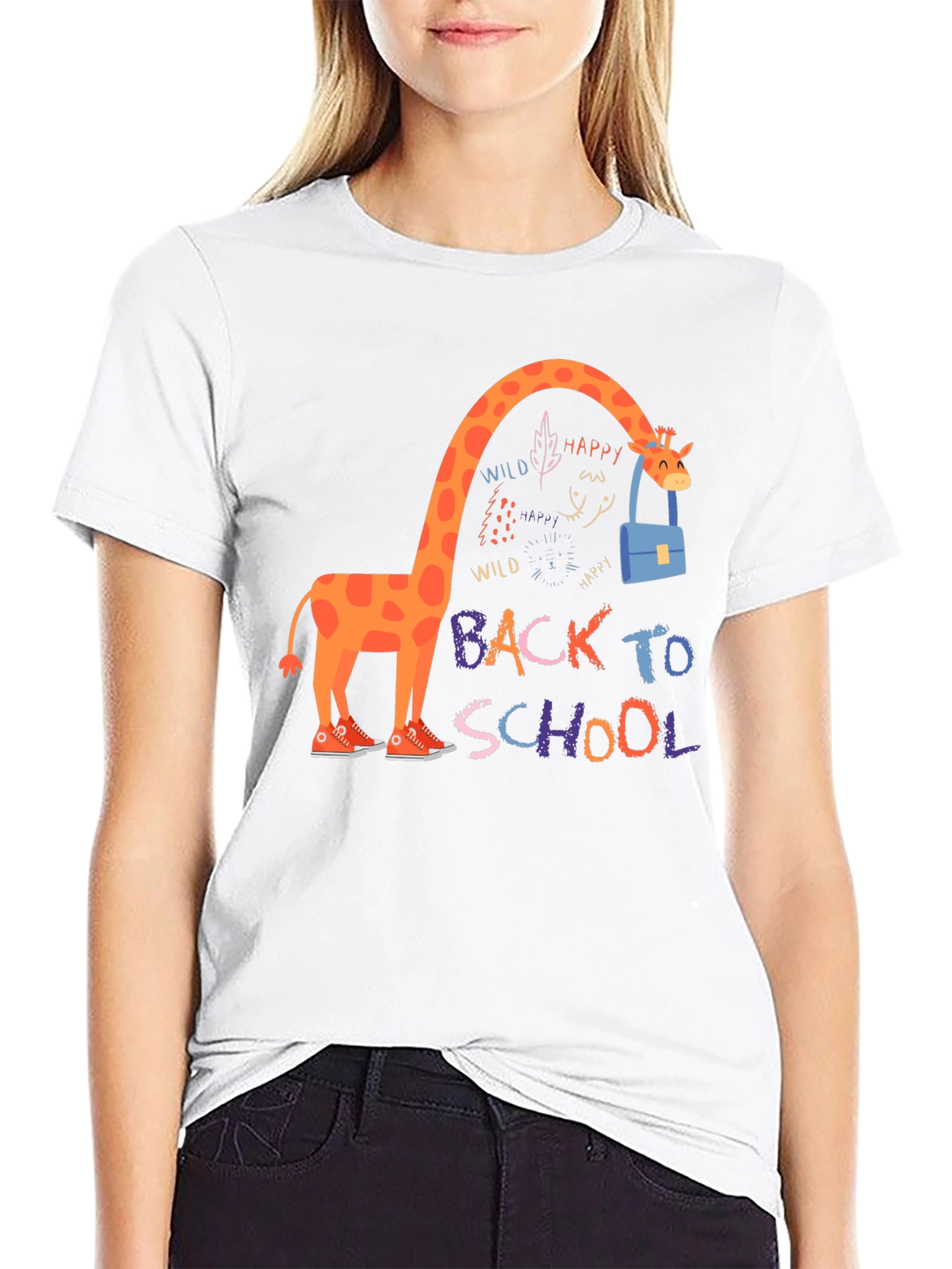 Giraffe Back to School T-Shirt