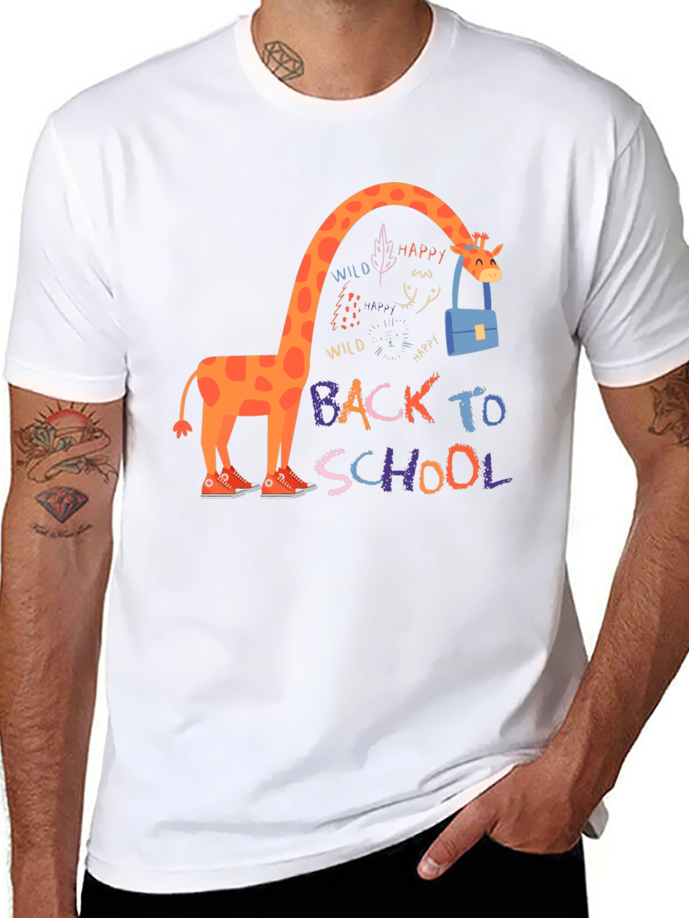 Giraffe Back to School T-Shirt