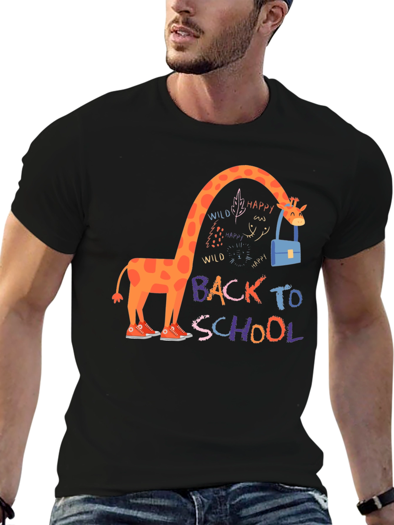 Giraffe Back to School T-Shirt