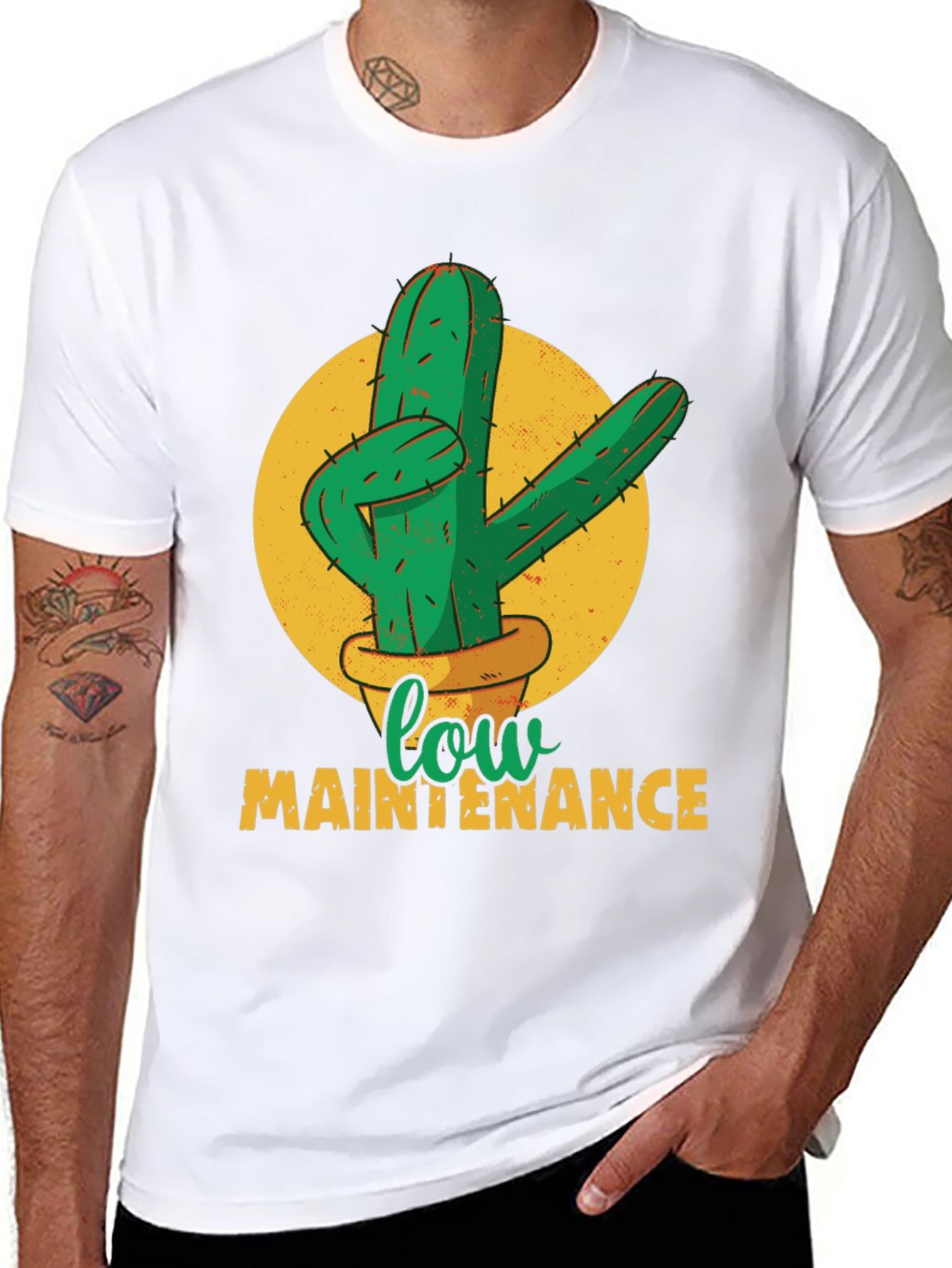 Low Maintenance Cactus Graphic Tee - Unisex