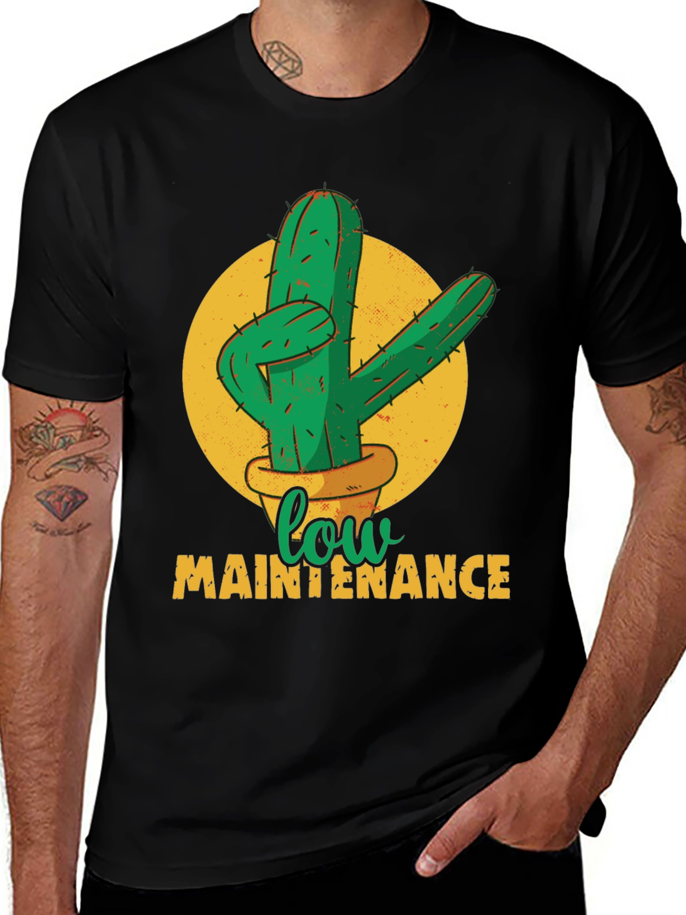 Low Maintenance Cactus Graphic Tee - Unisex