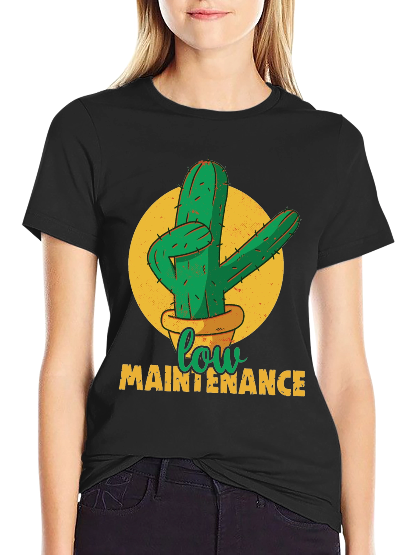 Low Maintenance Cactus Graphic Tee - Unisex