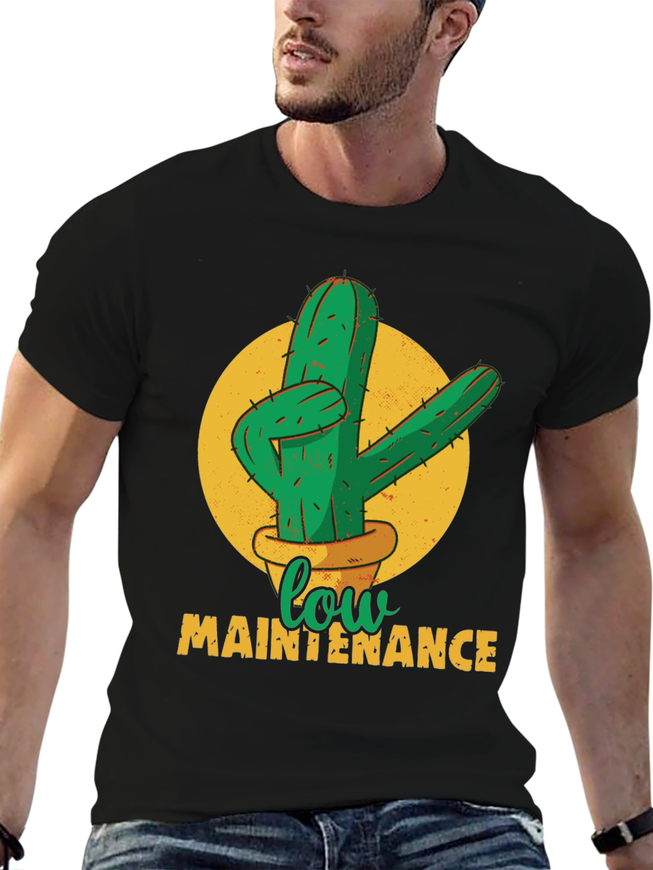 Low Maintenance Cactus Graphic Tee - Unisex