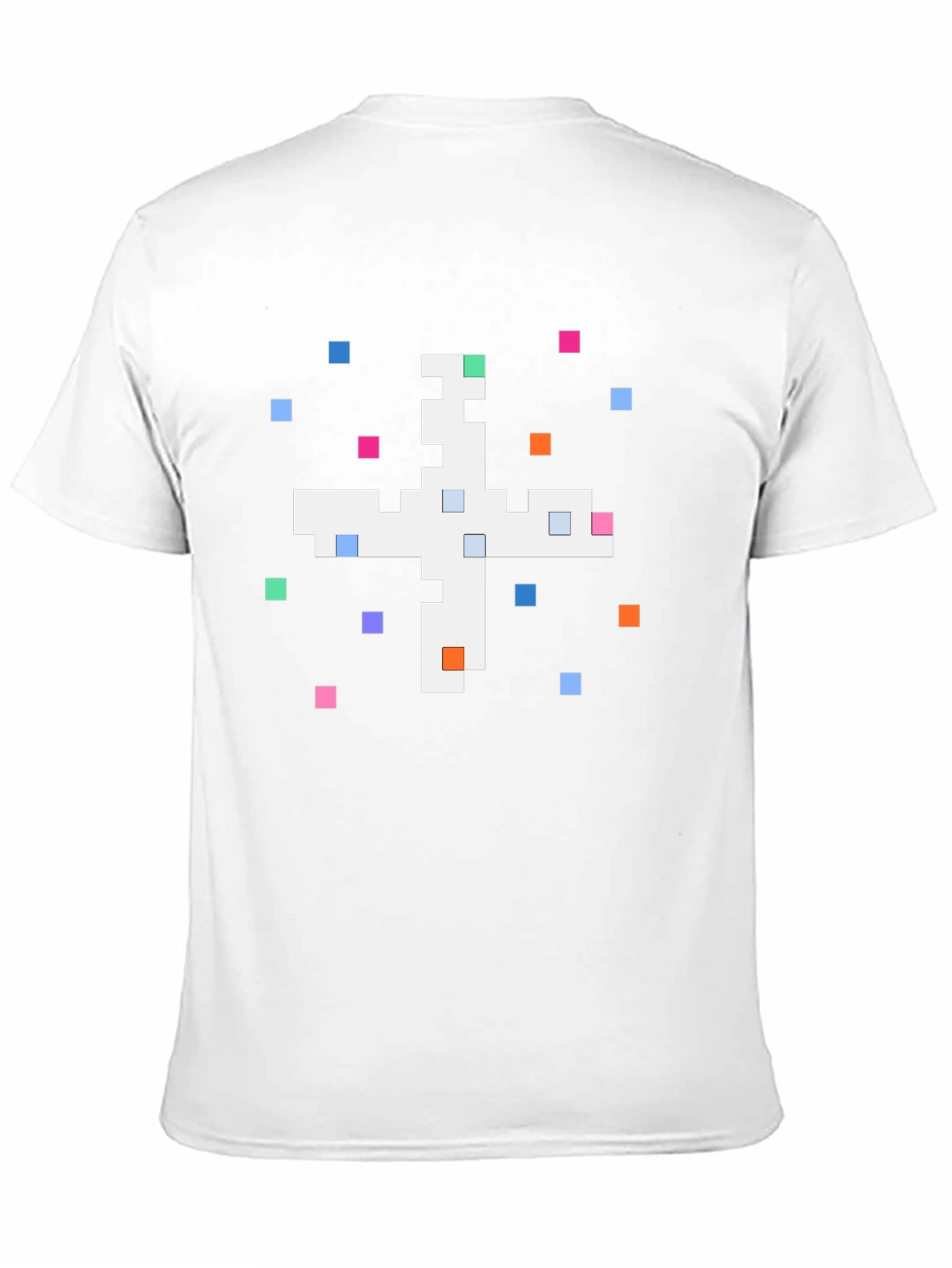 Pixel Art Graphic Tee - Black Cotton Shirt