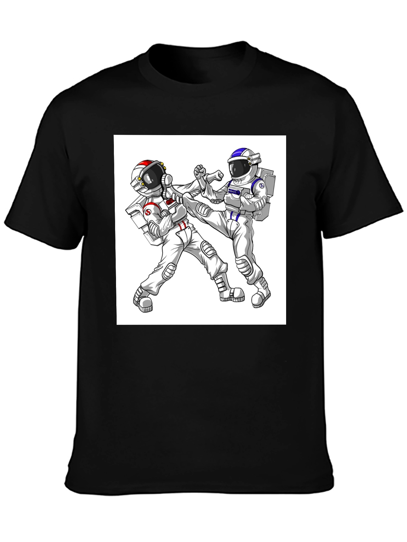 Astronaut Martial Arts Graphic T-Shirt