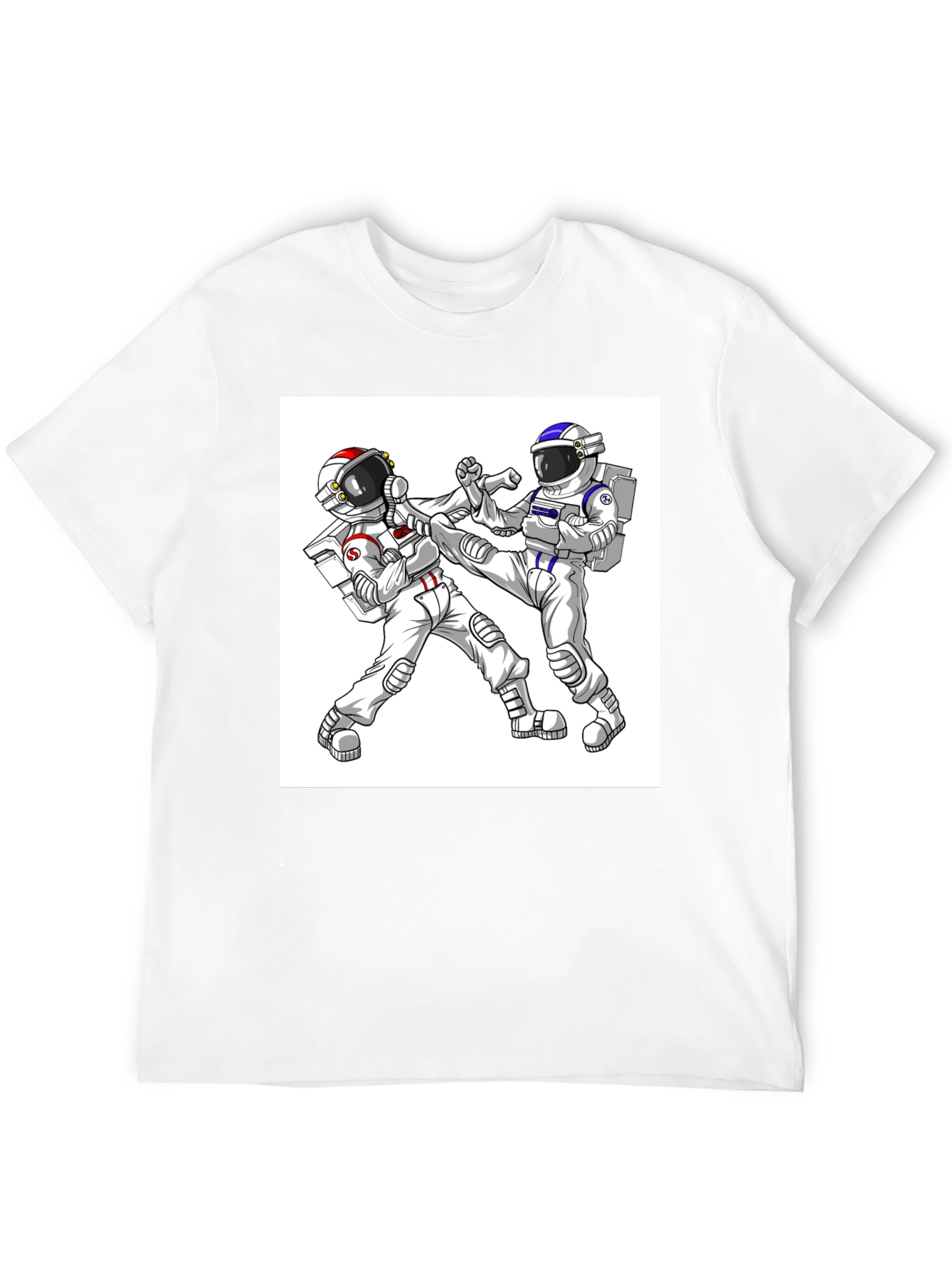 Astronaut Martial Arts Graphic T-Shirt