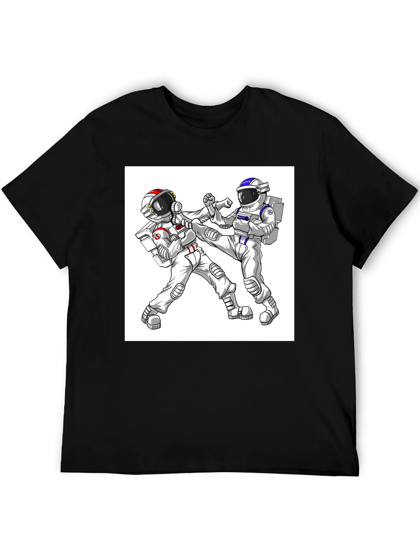 Astronaut Martial Arts Graphic T-Shirt