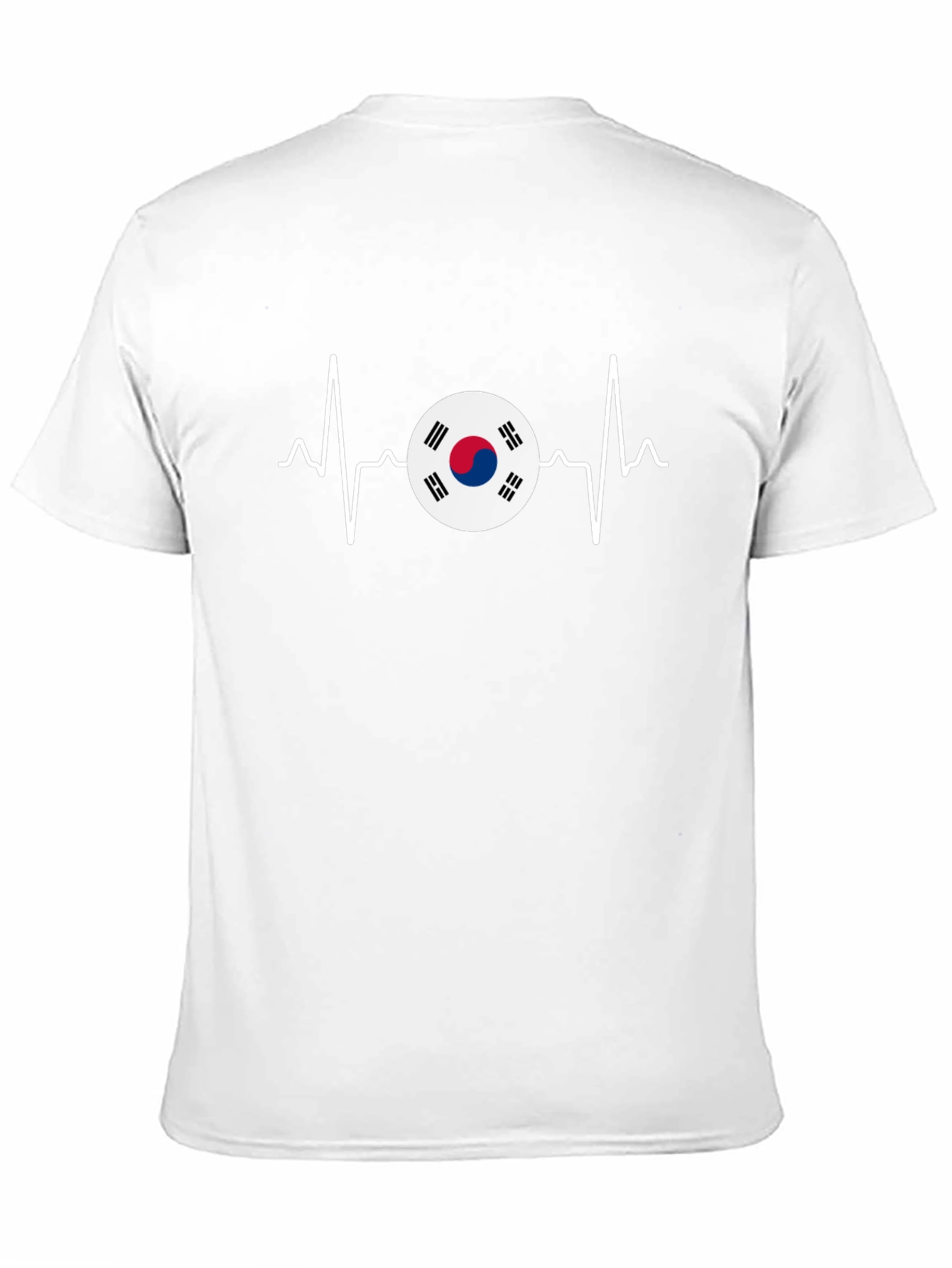 South Korea Flag Heartbeat T-Shirt