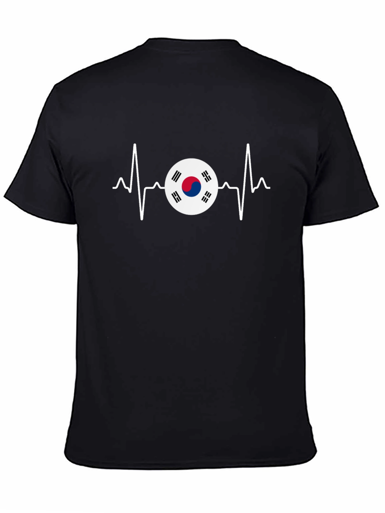 South Korea Flag Heartbeat T-Shirt