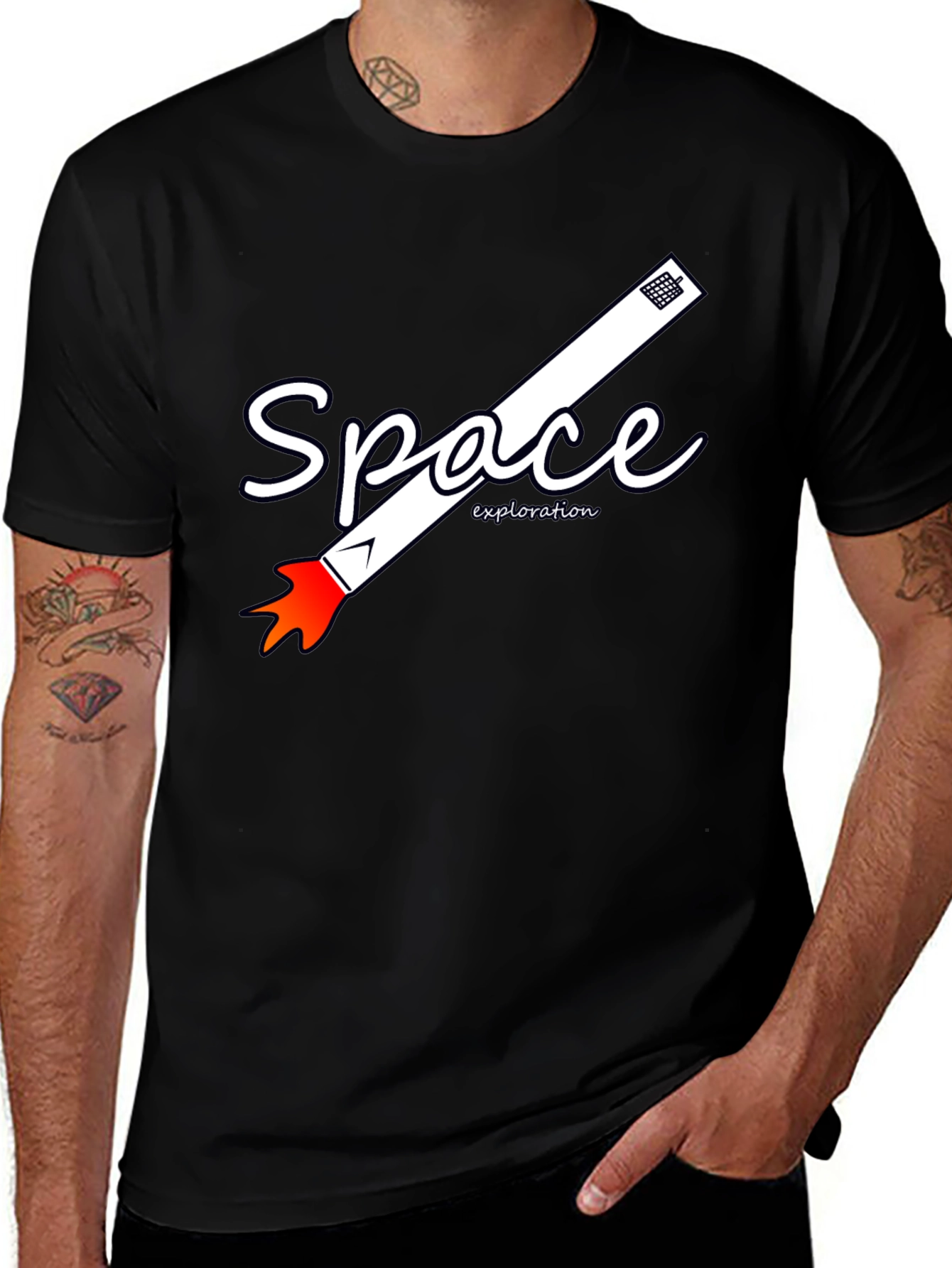 Space Exploration Graphic T-Shirt | Astronaut Rocket Tee