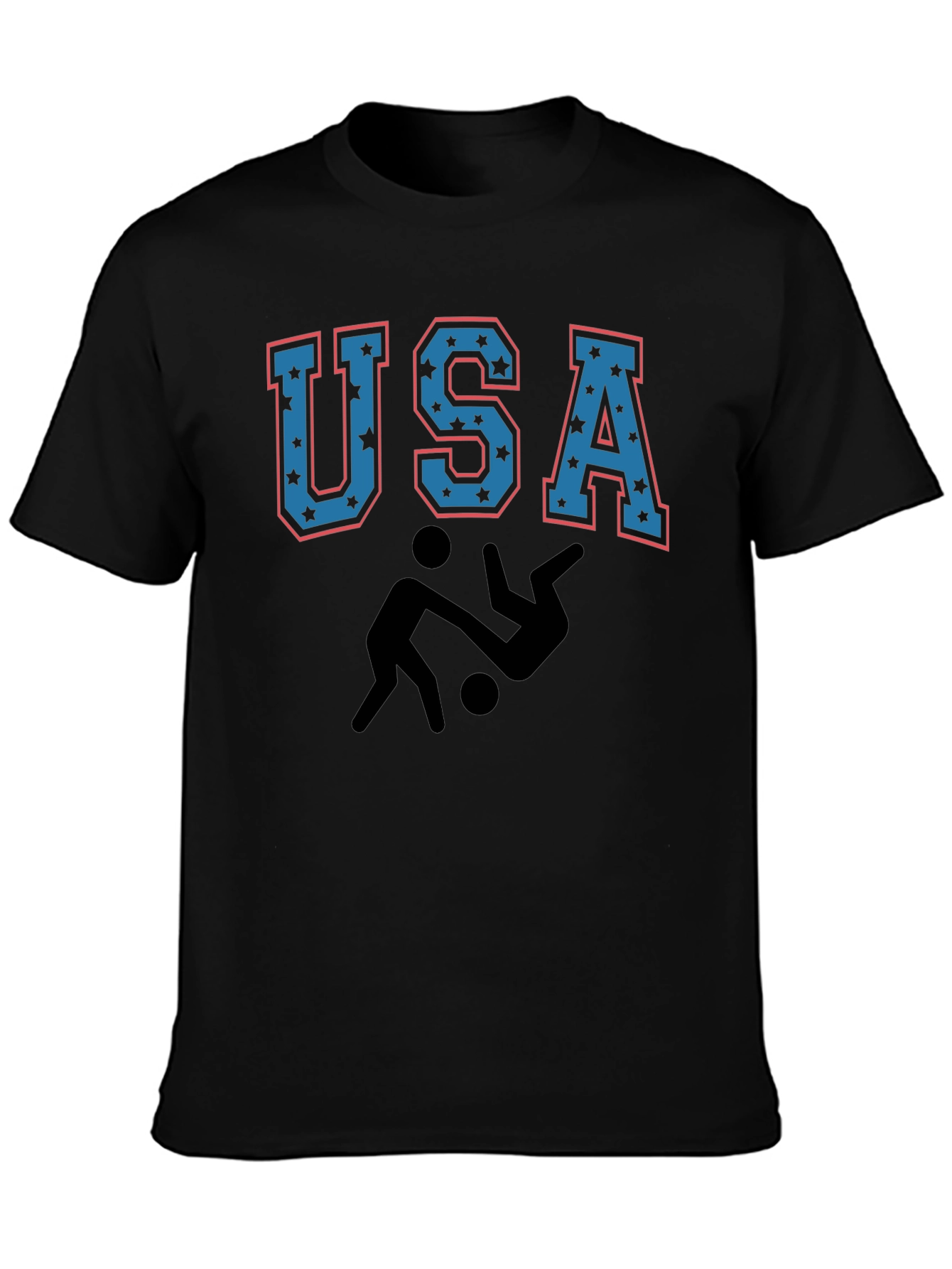USA Wrestling Graphic Black T-Shirt