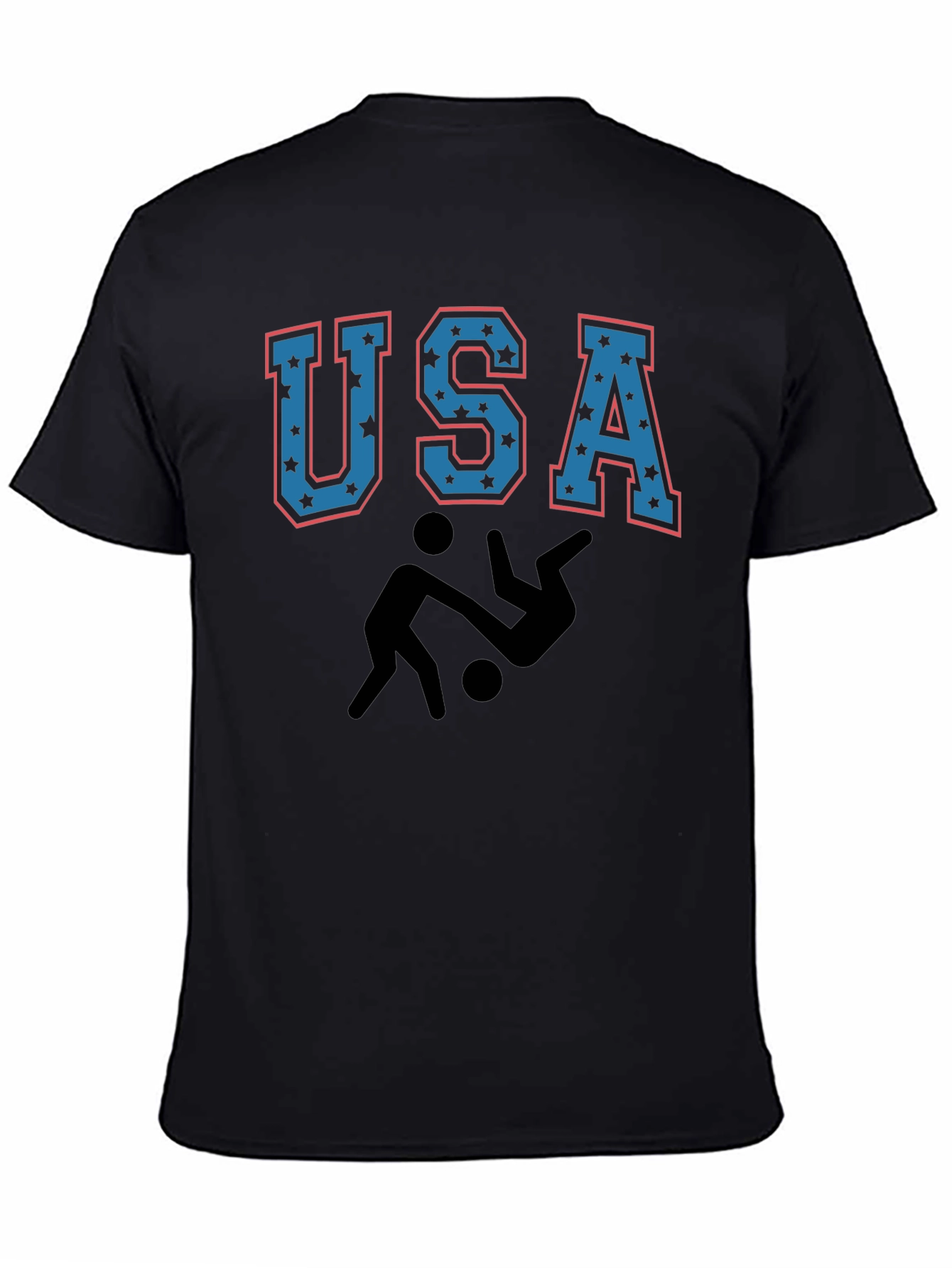 USA Wrestling Graphic Black T-Shirt