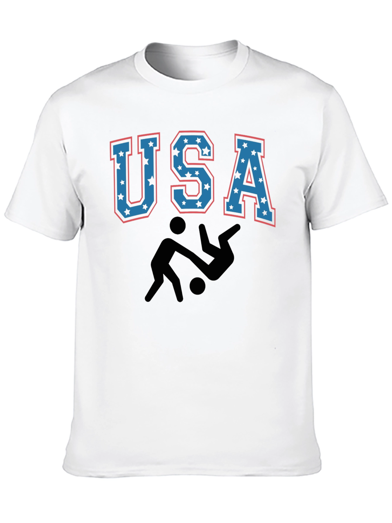 USA Wrestling Graphic Black T-Shirt