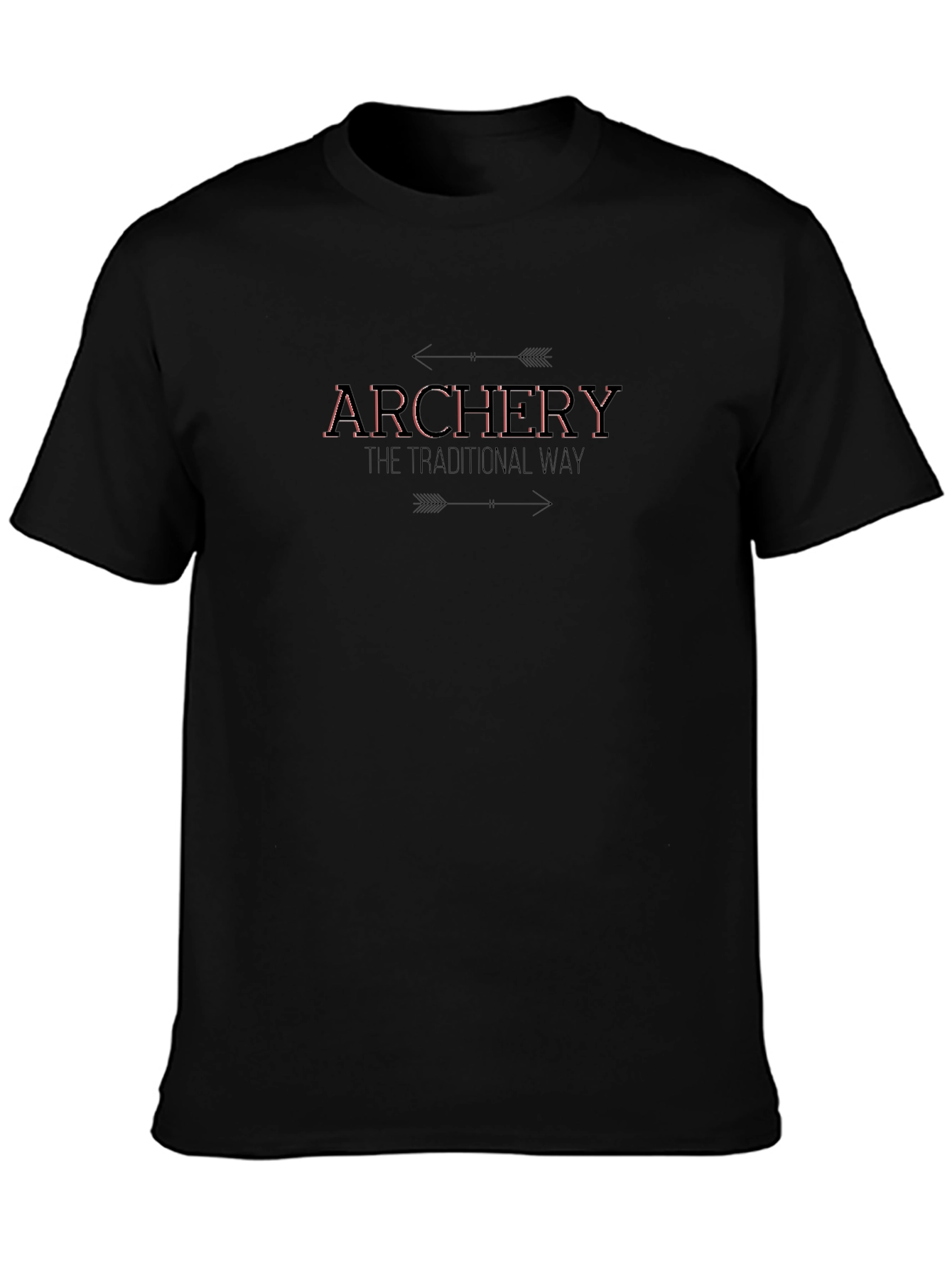Archery Traditional Way Black T-Shirt