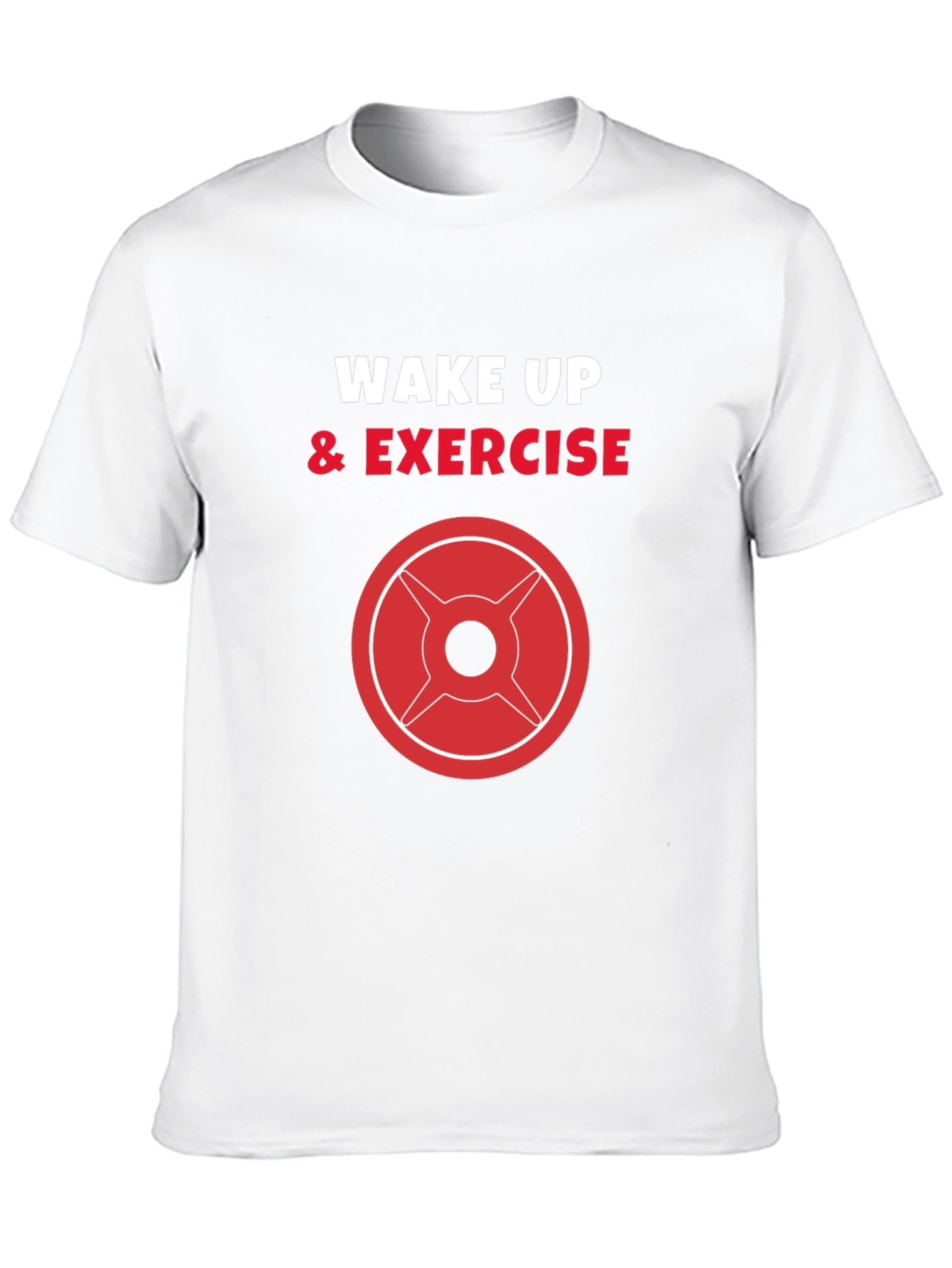 Wake Up & Exercise Black Graphic Tee