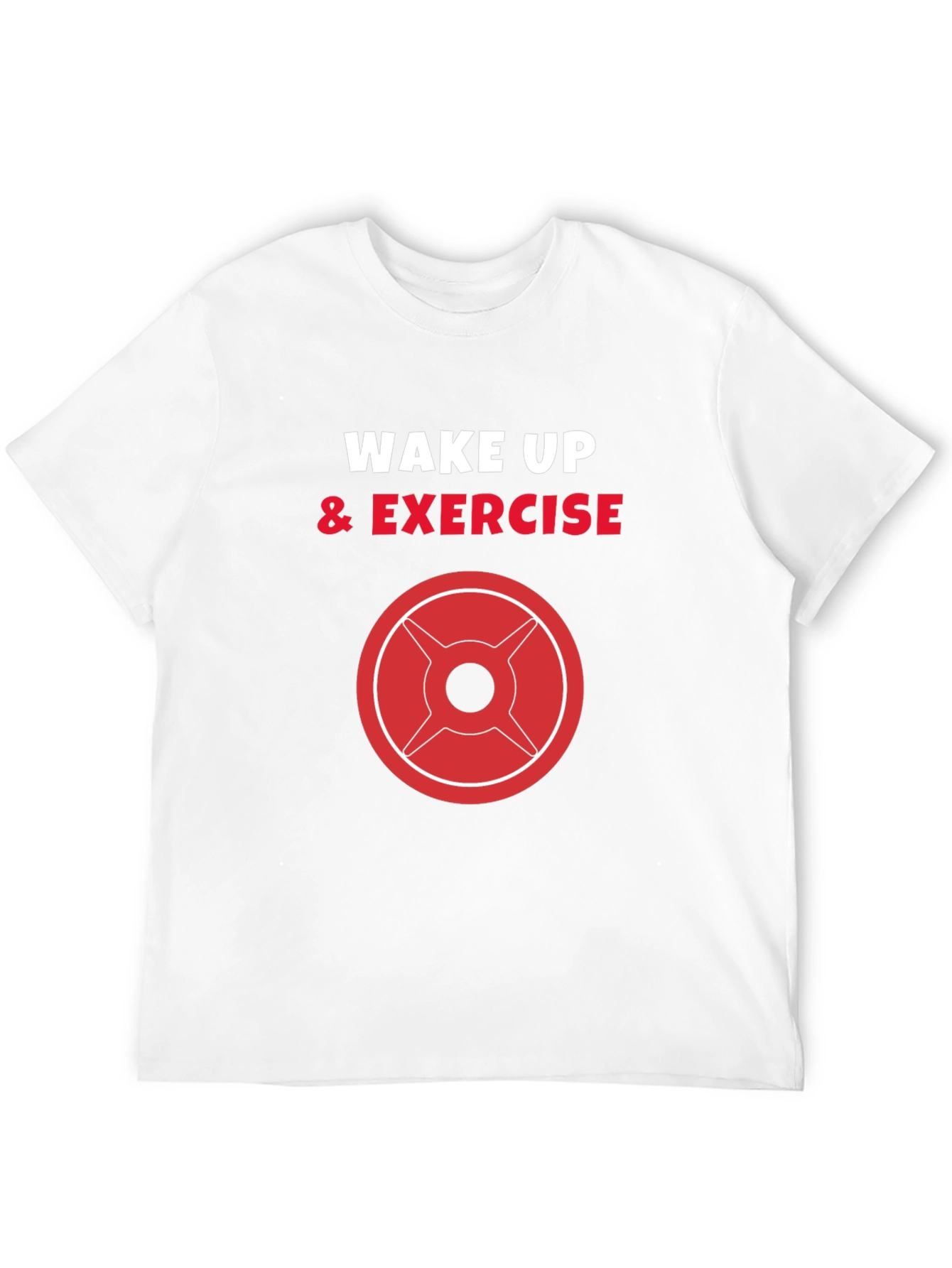 Wake Up & Exercise Black Graphic Tee