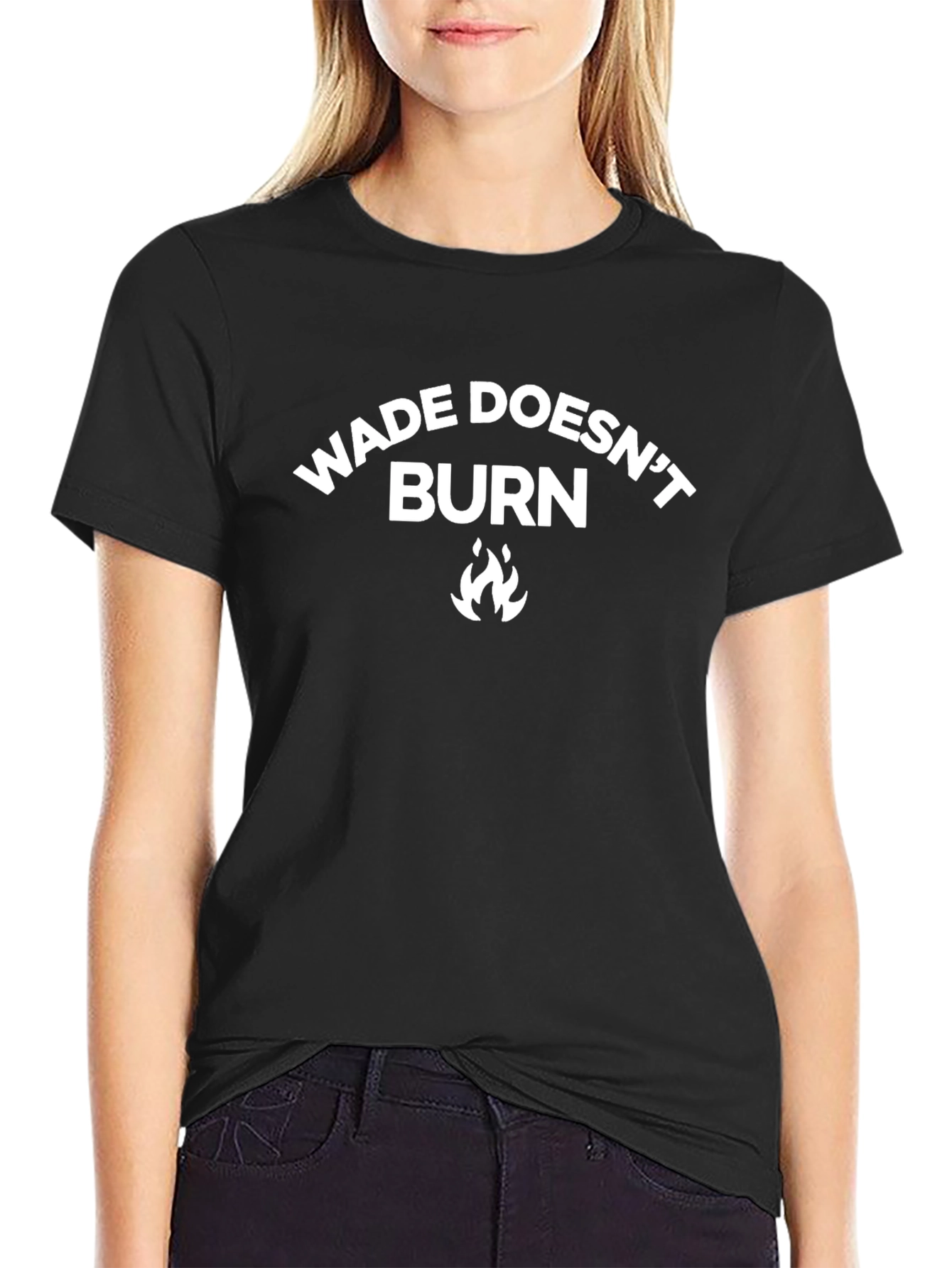 Wade Doesnt Burn Black T-Shirt