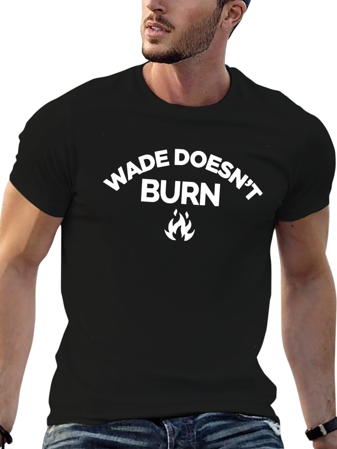 Wade Doesnt Burn Black T-Shirt