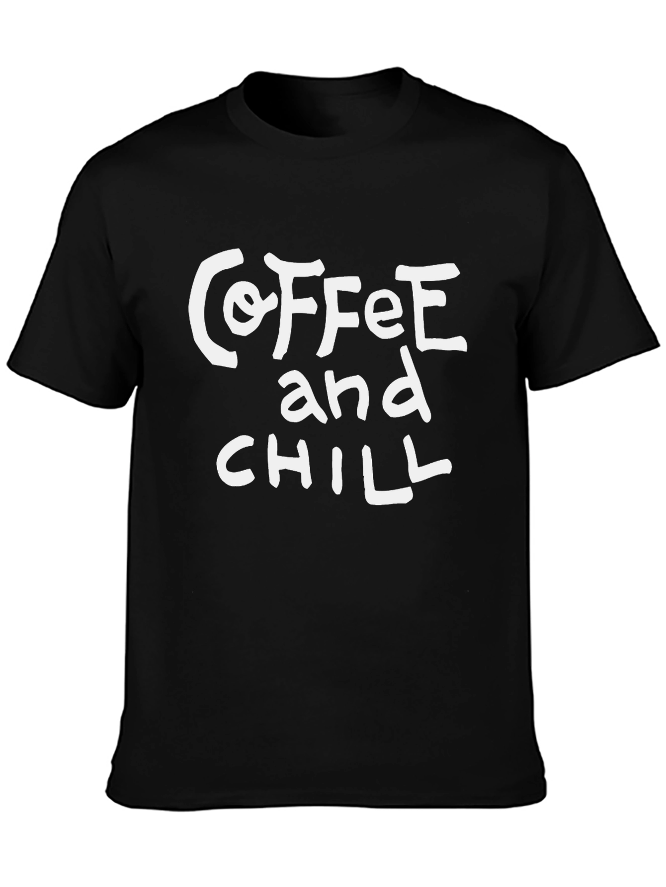 Coffee and Chill Black Graphic Tee