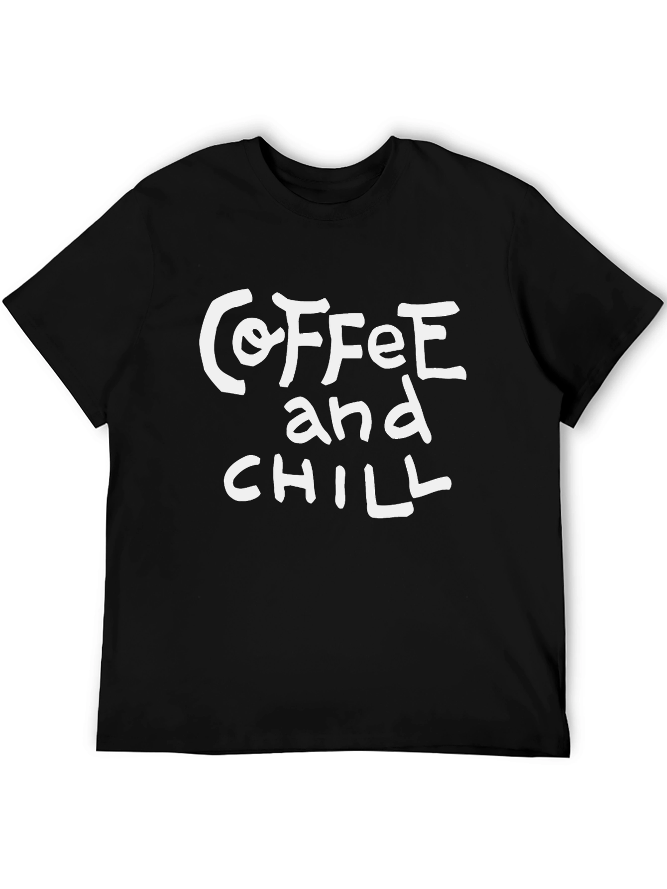 Coffee and Chill Black Graphic Tee