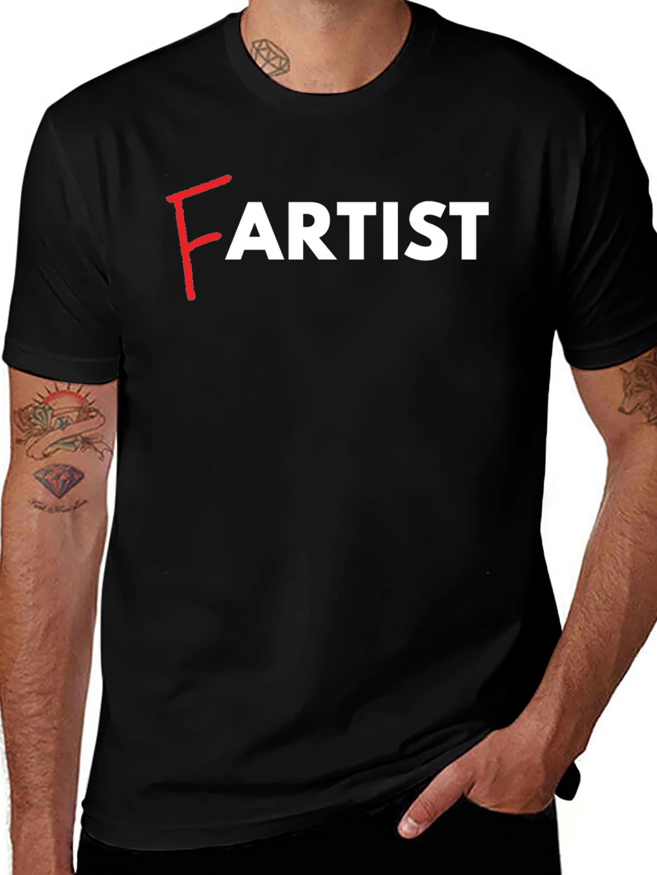 Fartist Graphic Tee - Black Novelty T-Shirt