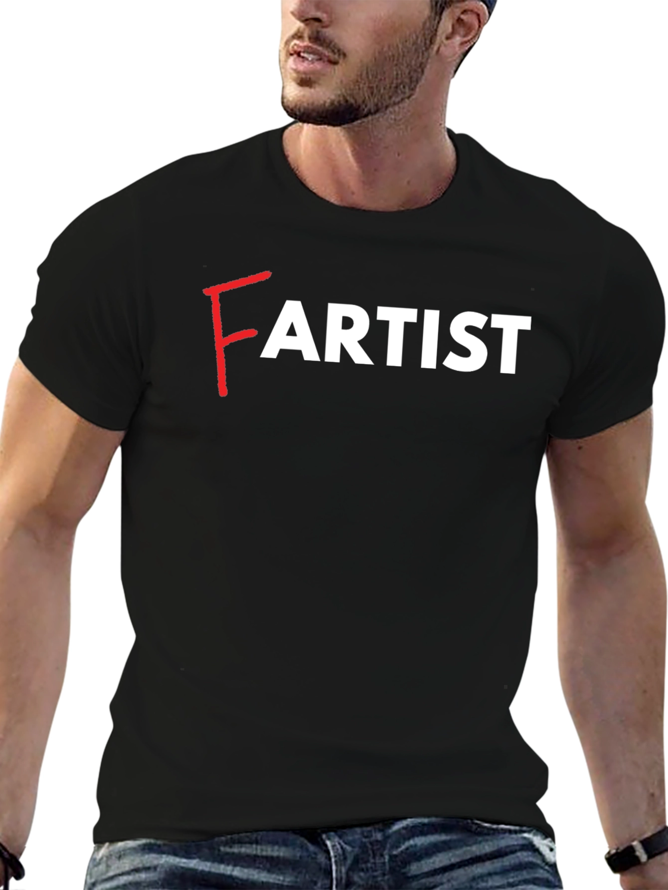 Fartist Graphic Tee - Black Novelty T-Shirt