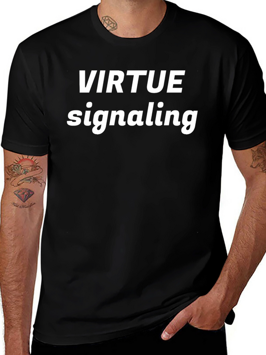 Virtue Signaling Black T-Shirt