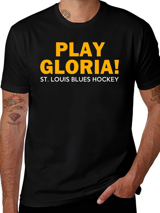 St. Louis Blues Hockey Play Gloria T-Shirt