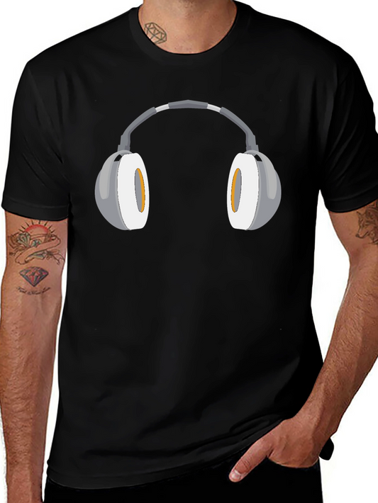 Headphone Graphic Tee - Cool & Comfortable