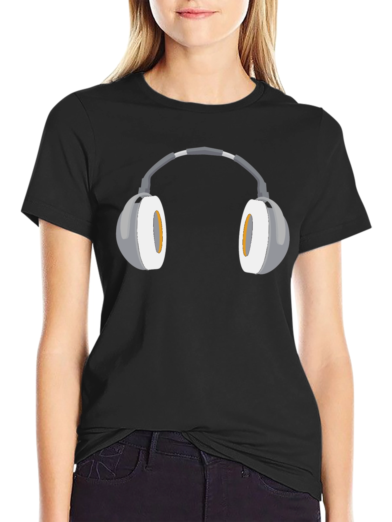 Headphone Graphic Tee - Cool & Comfortable