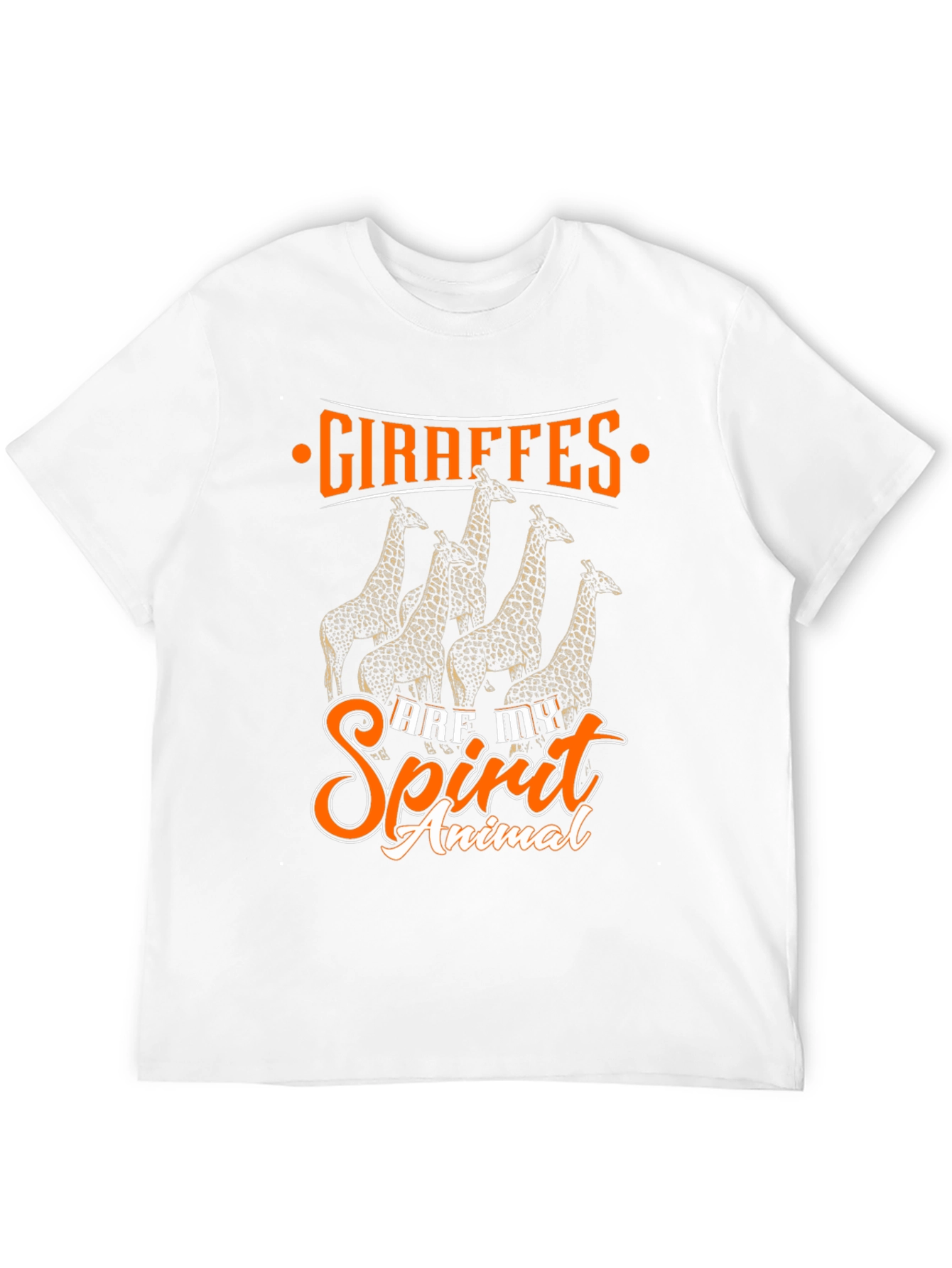 Giraffe Spirit Animal Black Graphic Tee